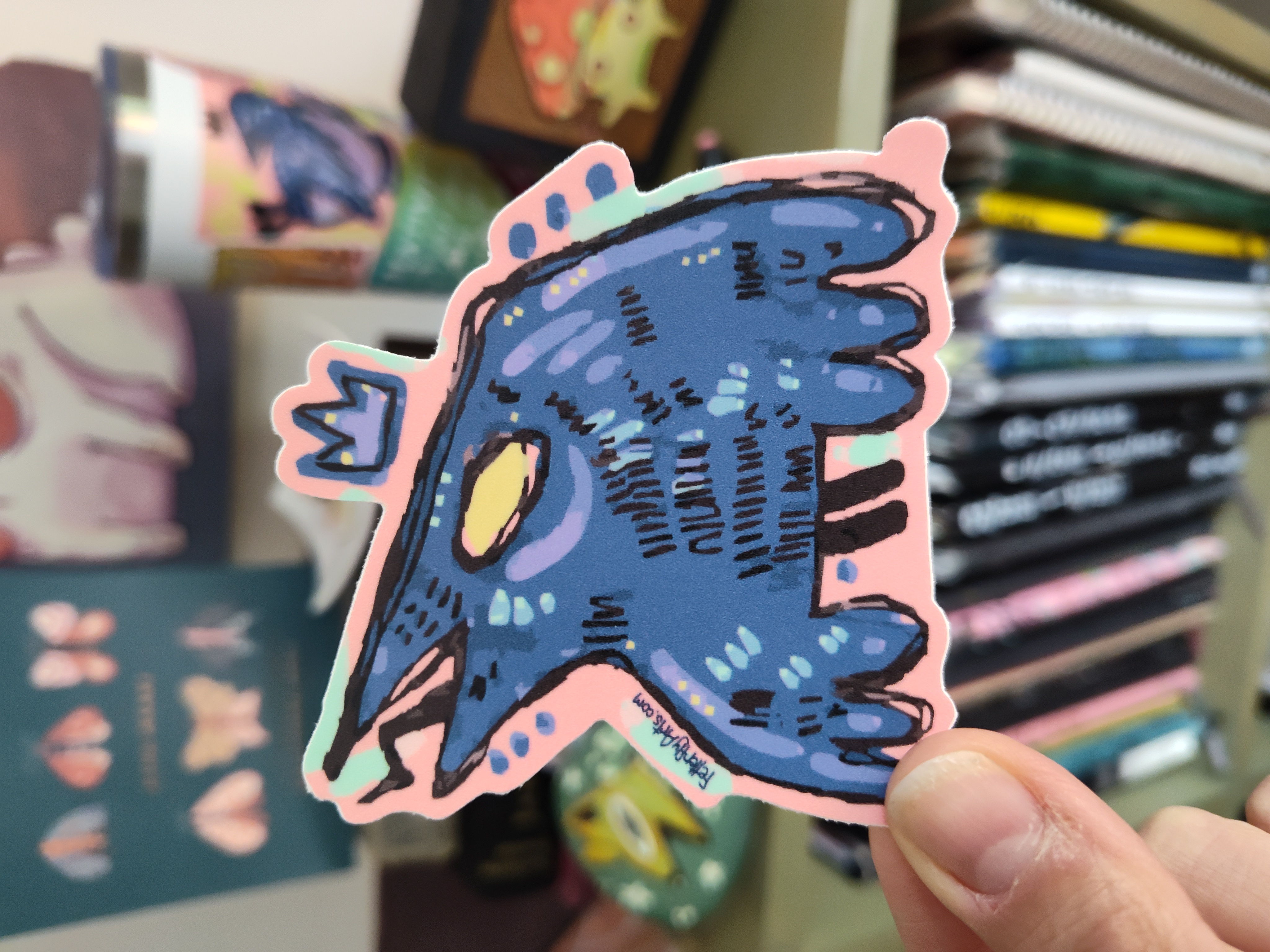 Folk-Punk Raven Vinyl STICKER