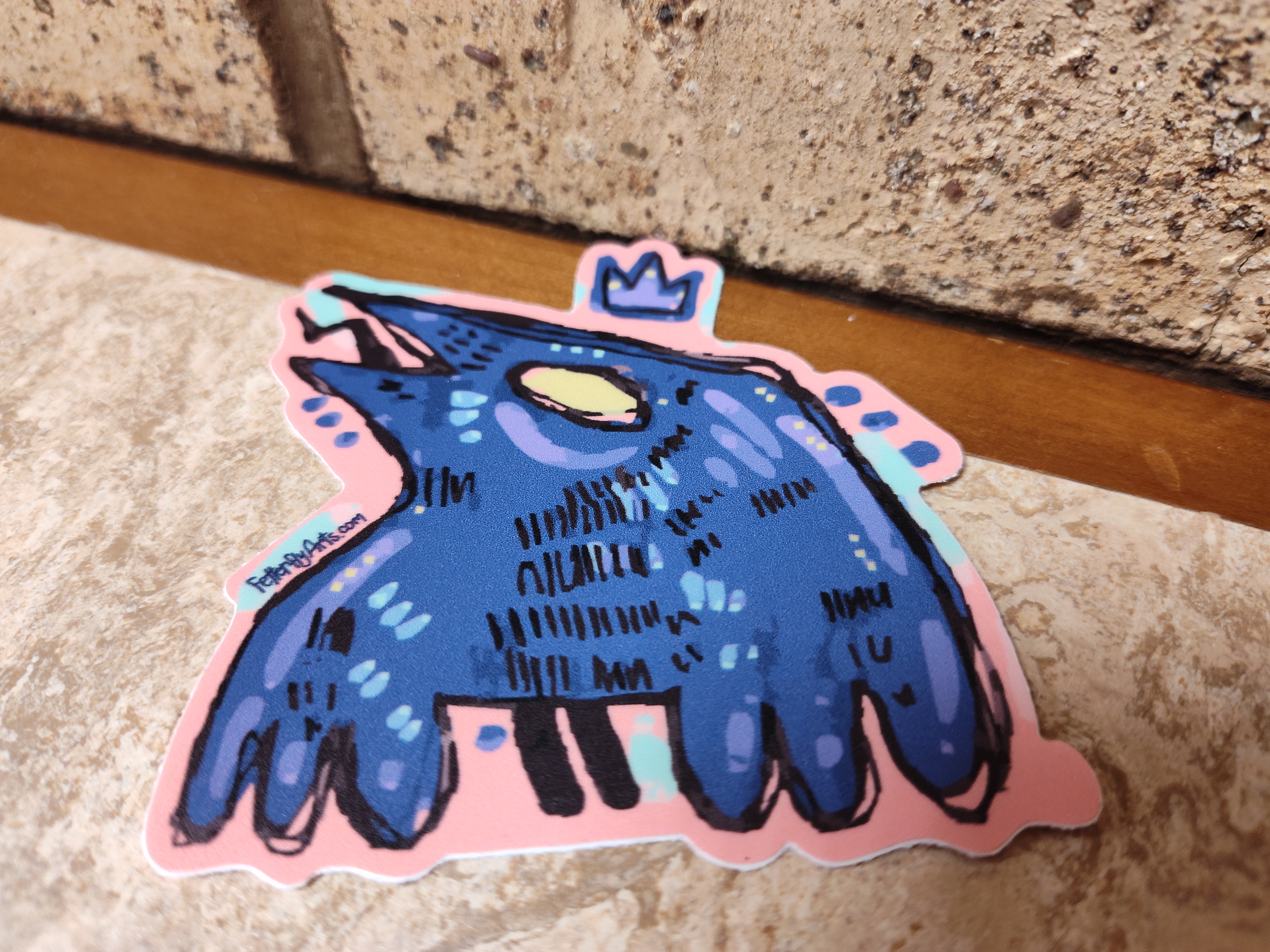 Folk-Punk Raven Vinyl STICKER