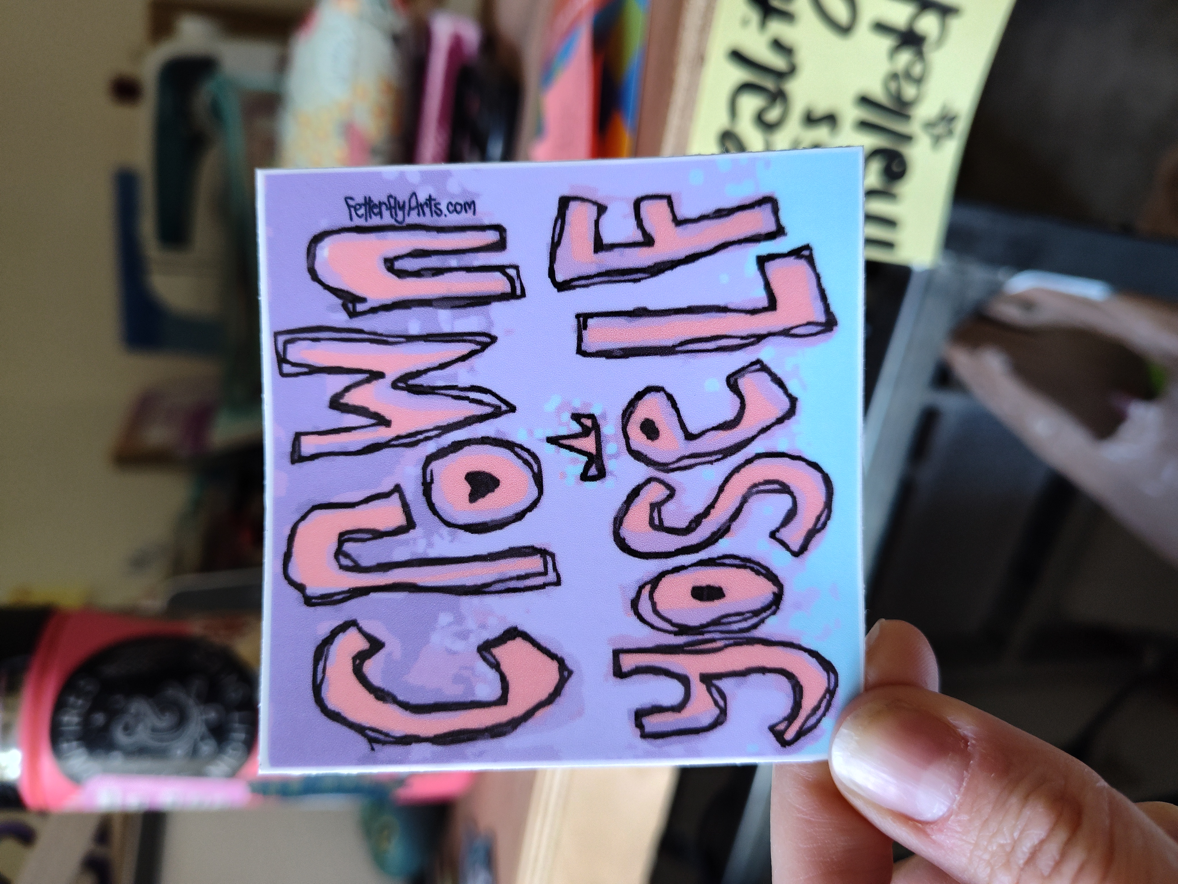 Crown Yoself vinyl STICKER