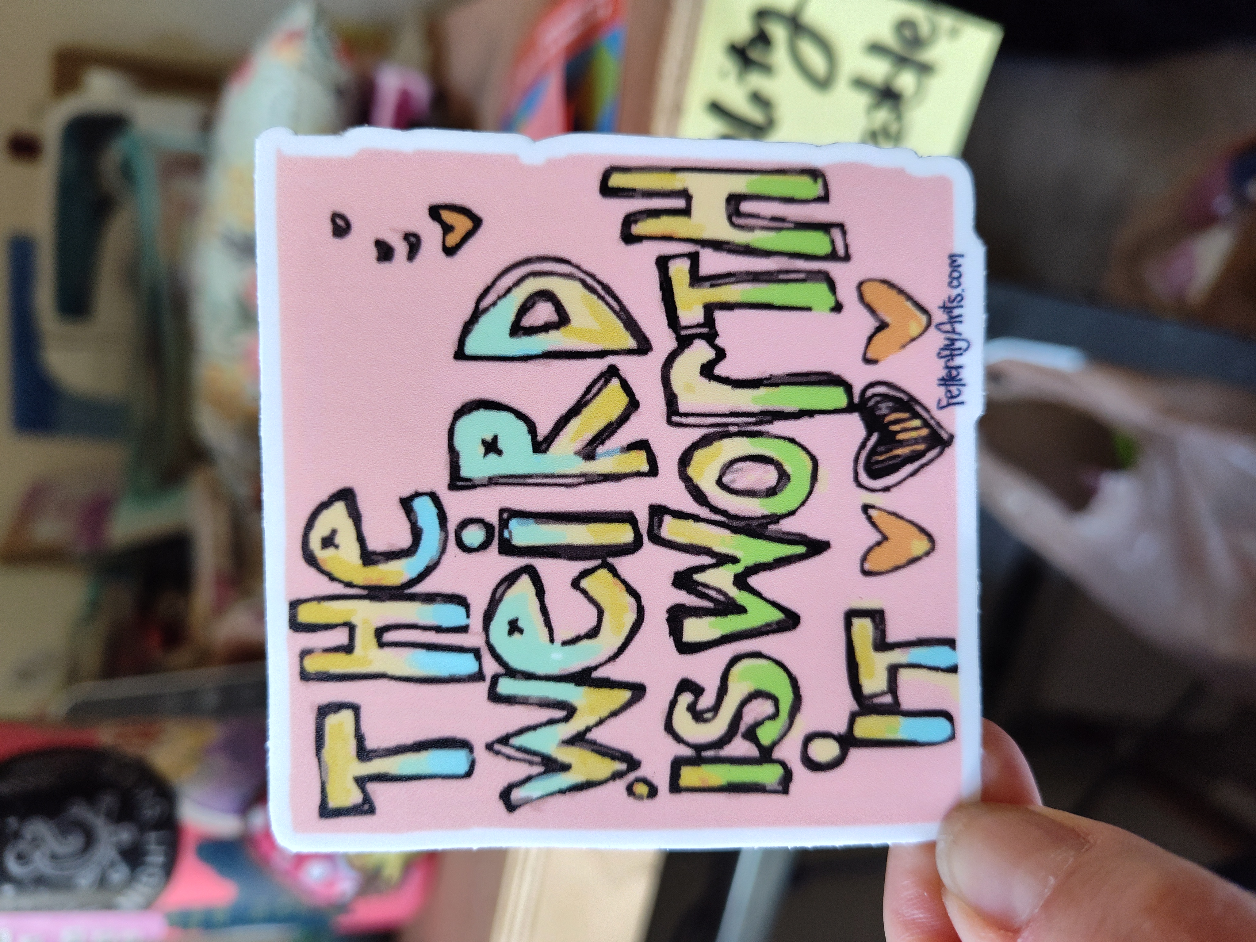 The Weird is Worth It - snarky mental health STICKER