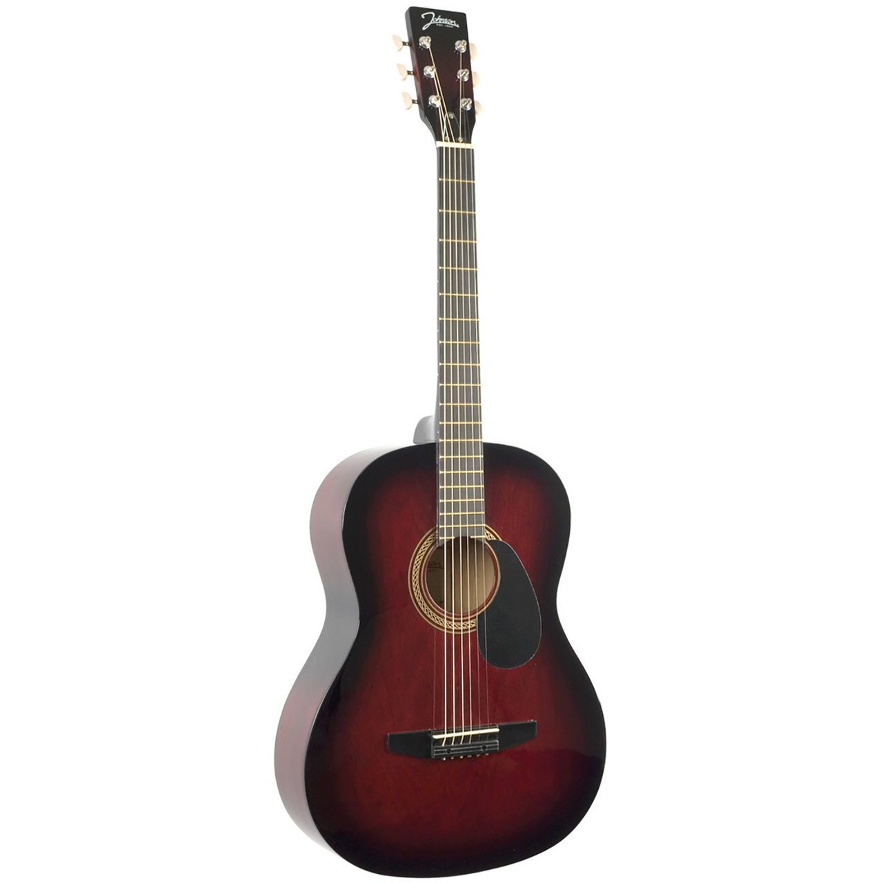 Red Acoustic Guitar - JG-100-R - Johnson Acoustic Guitar