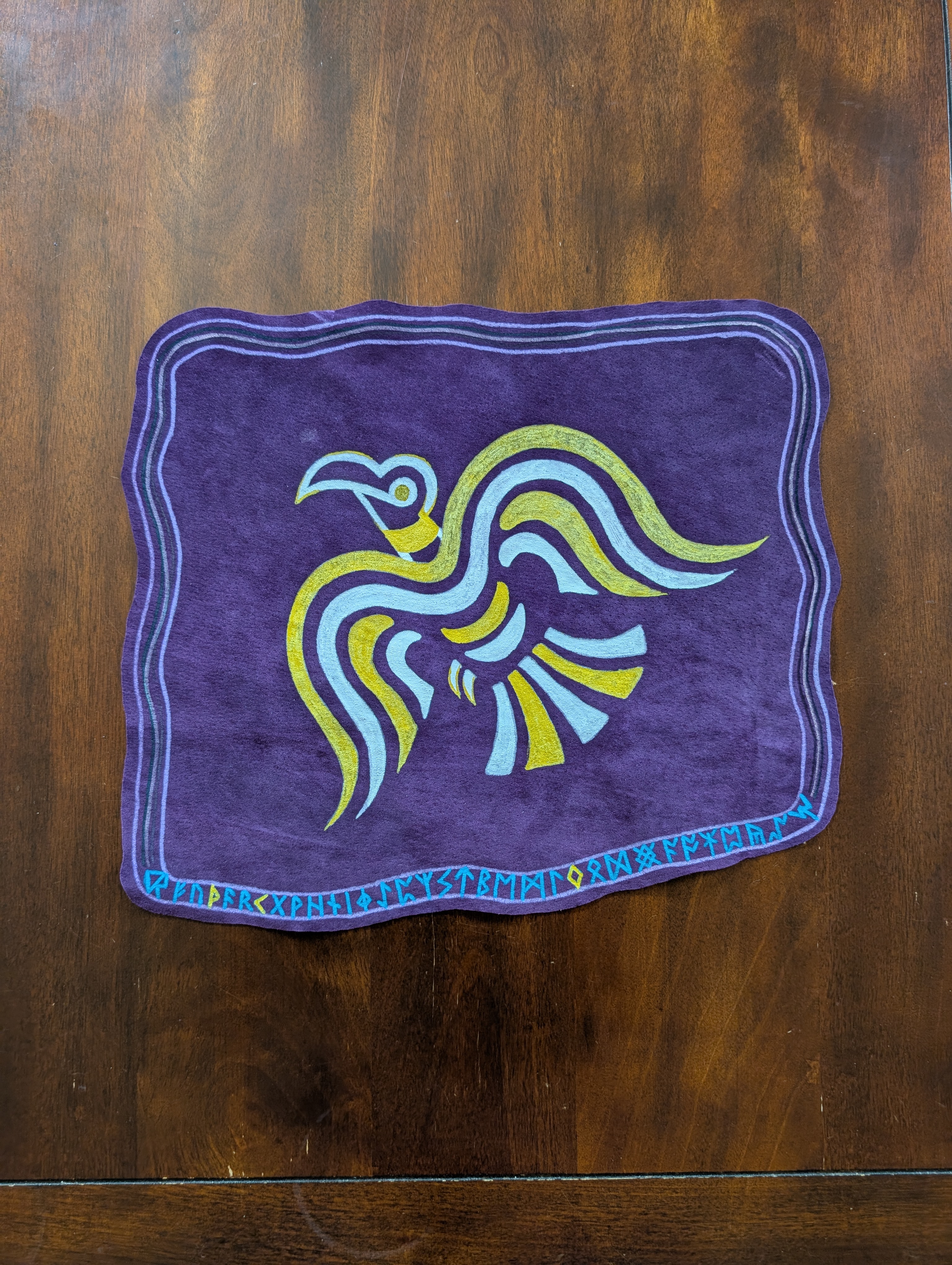 Gold/White Raven