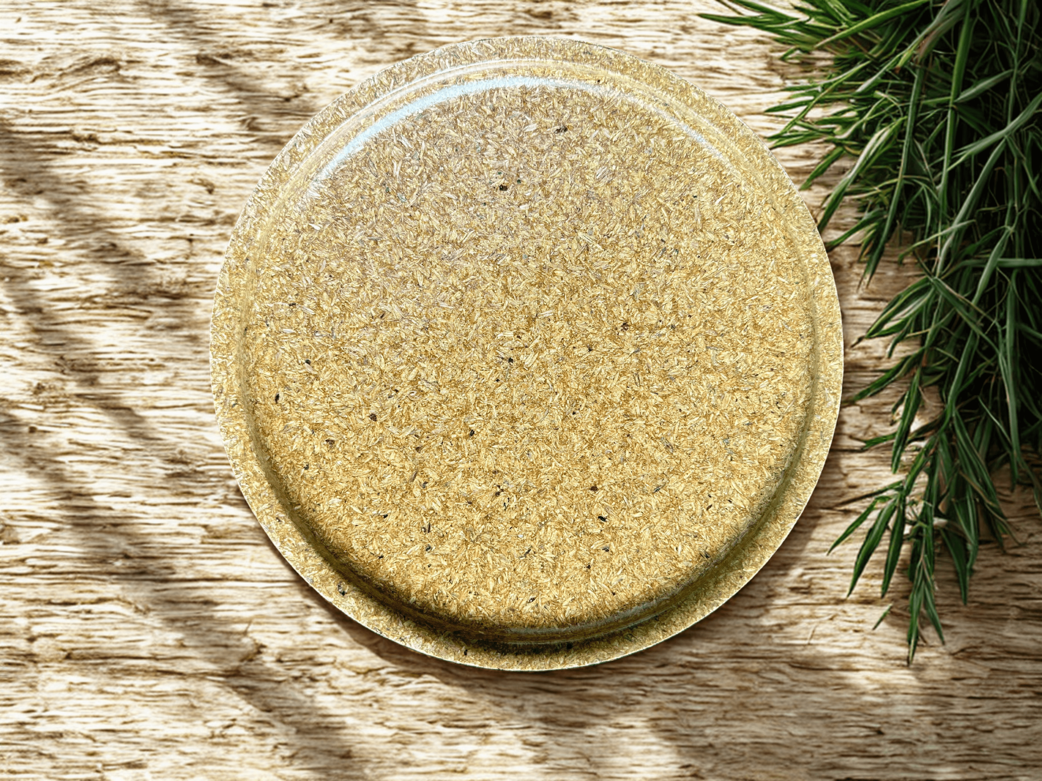 12 Inch Paddy Husk Plate (Rice Husk)