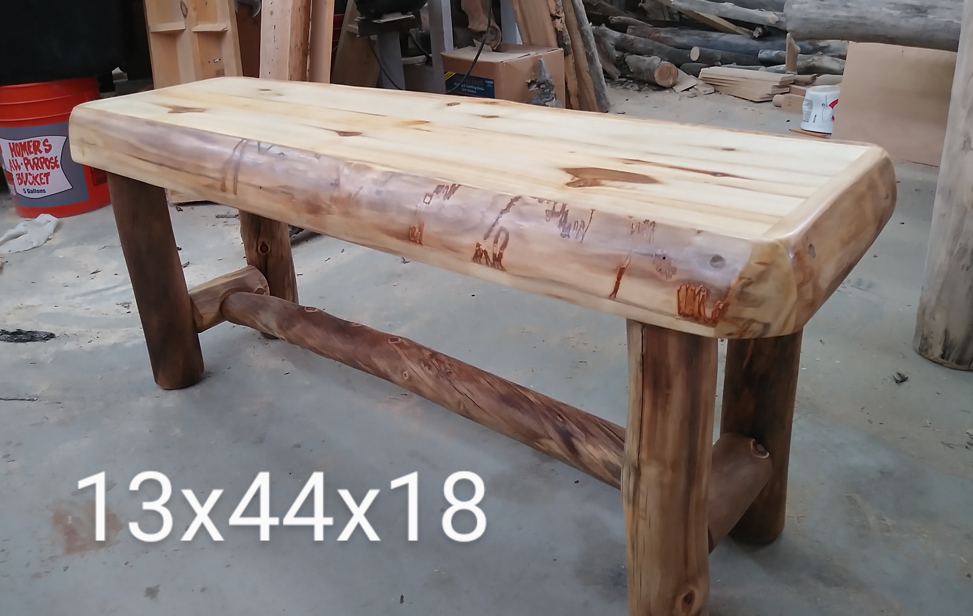 Rustic Wooden Bench