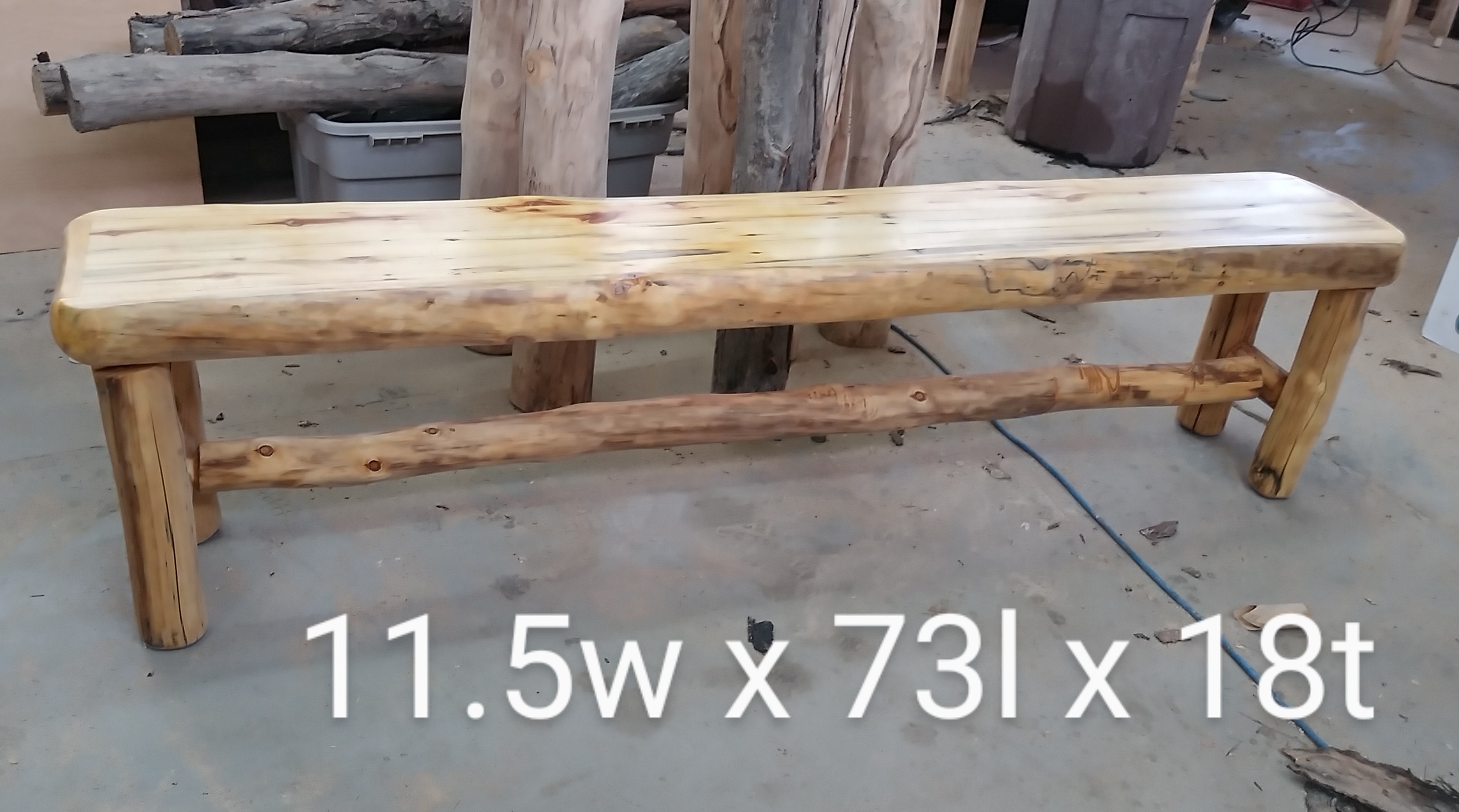 Handcrafted Wooden Bench