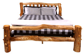 Meeker Style Aspen Log Bed