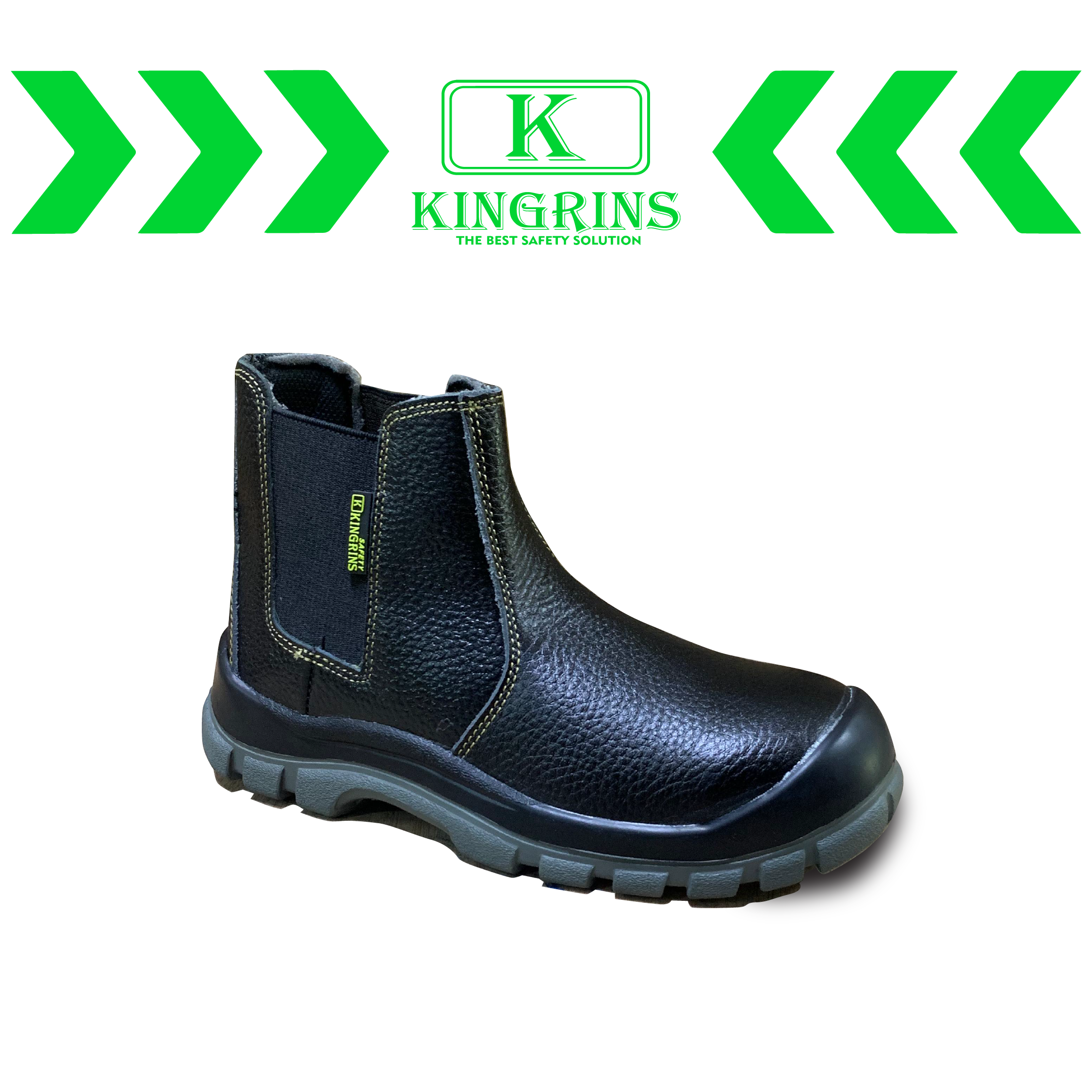 KINGRINS - PAZE Mid Cut with elastic side safety shoes