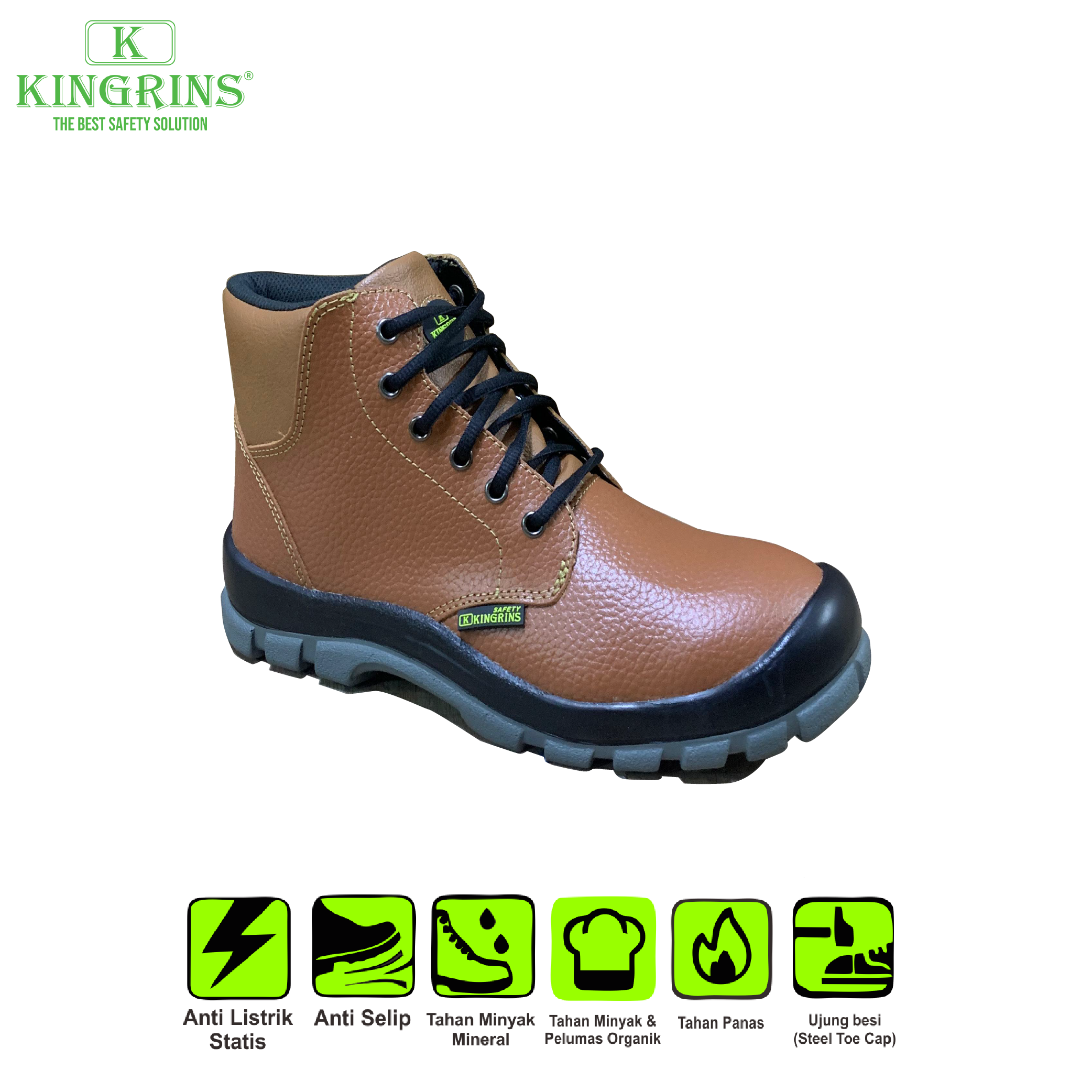 KINGRINS - YORIN C Mid Cut with lace safety shoes