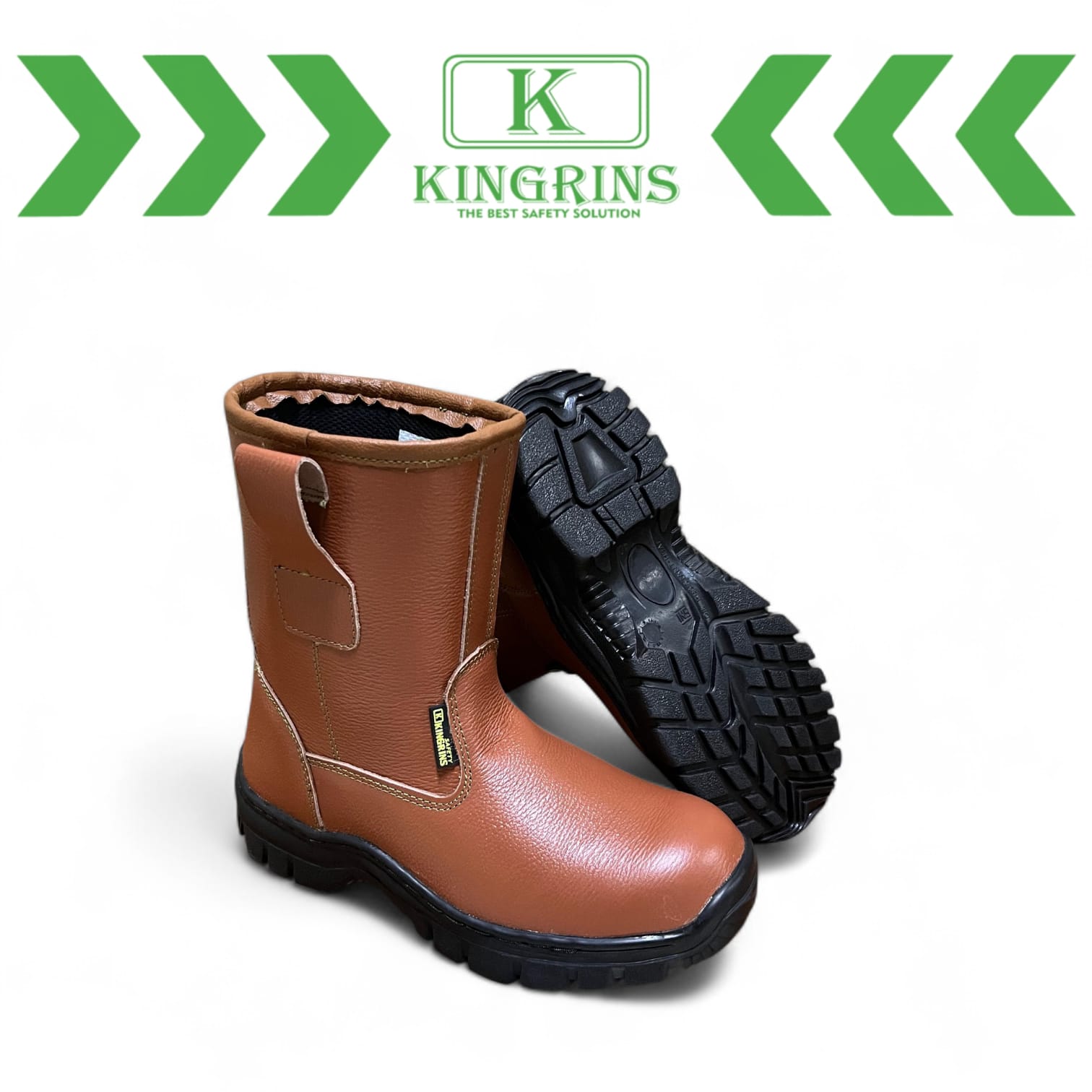 KINGRINS - Sepatu Safety Kingrins Rinandha Coklat RB / Sepatu Safety Kingrins Tinggi Boot