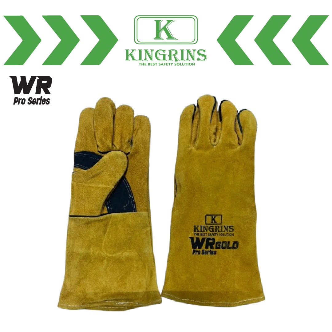 KINGRINS - Sarung Tangan Las WR Gold Pro Series 14 Inch