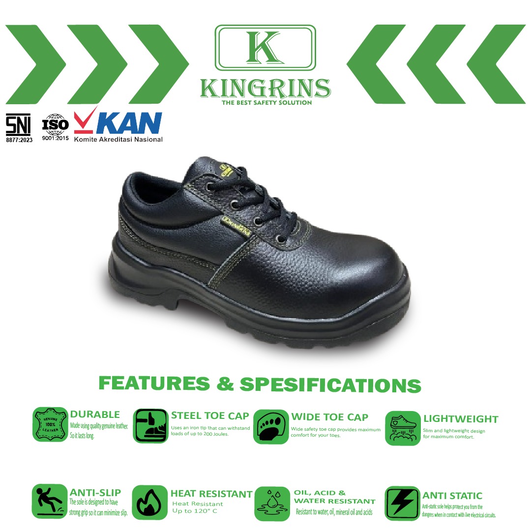 KINGRINS - UPA Low cut with lace safety shoes