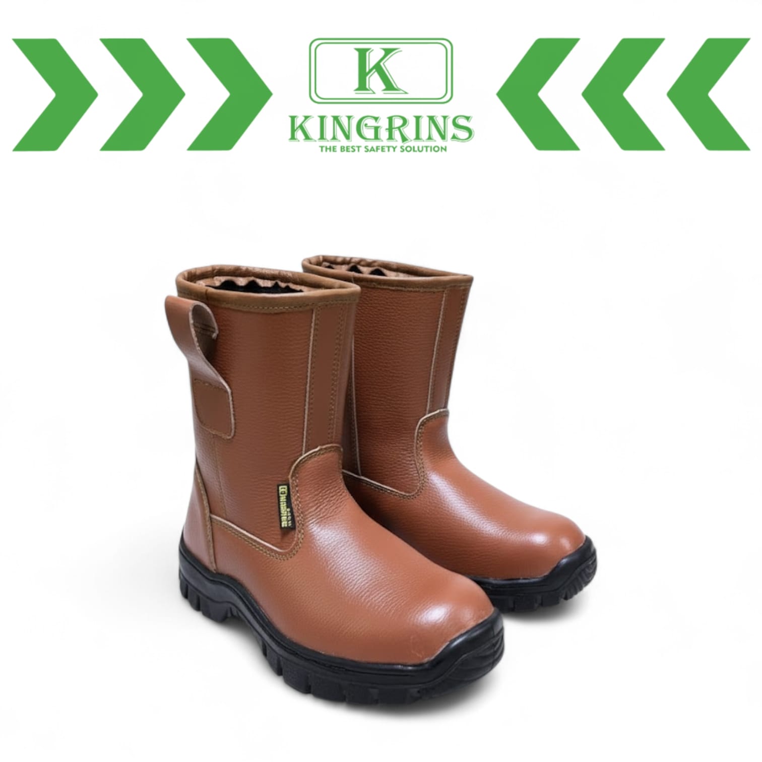 KINGRINS - Sepatu Safety Kingrins Rinandha Coklat RB / Sepatu Safety Kingrins Tinggi Boot