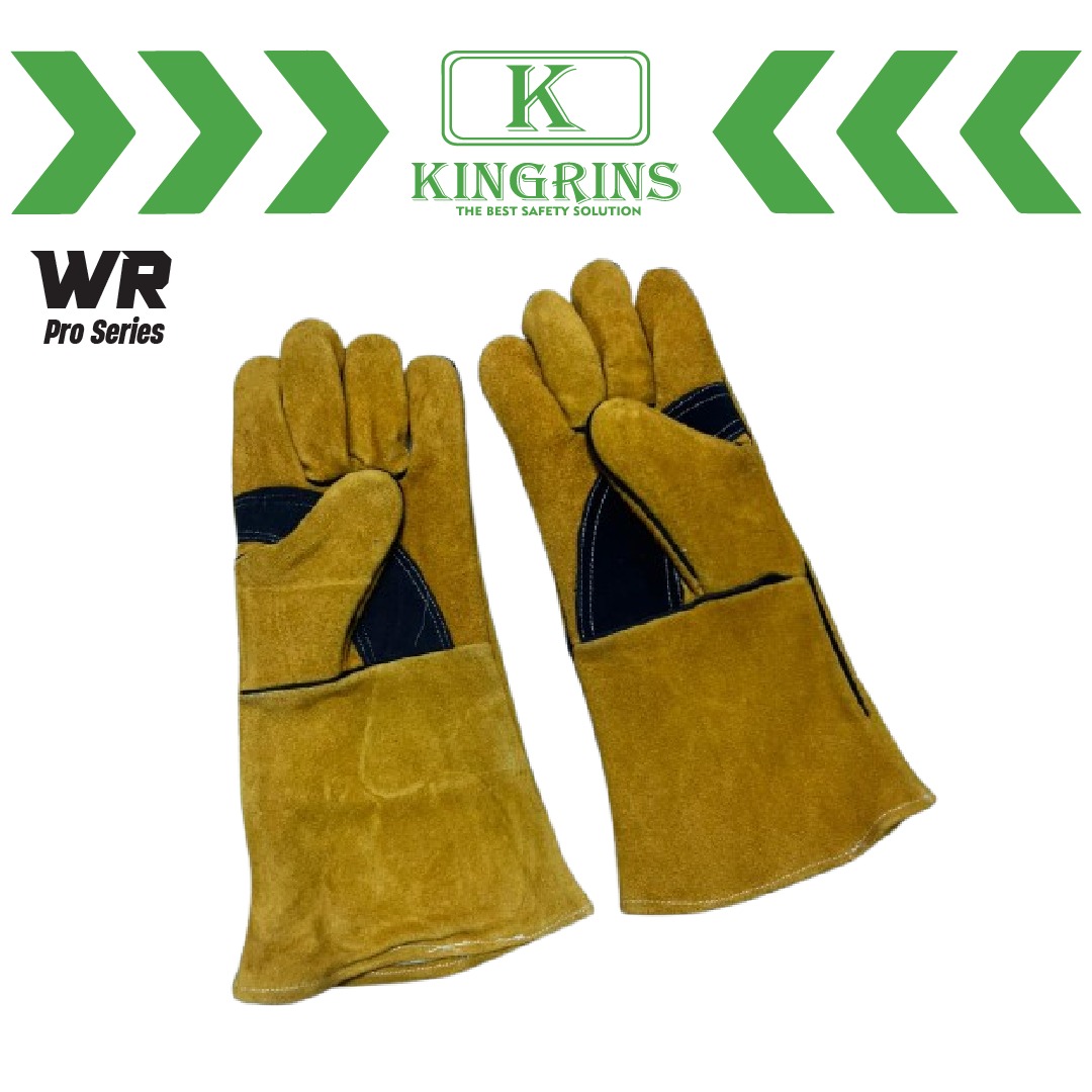 KINGRINS - Sarung Tangan Las WR Gold Pro Series 14 Inch