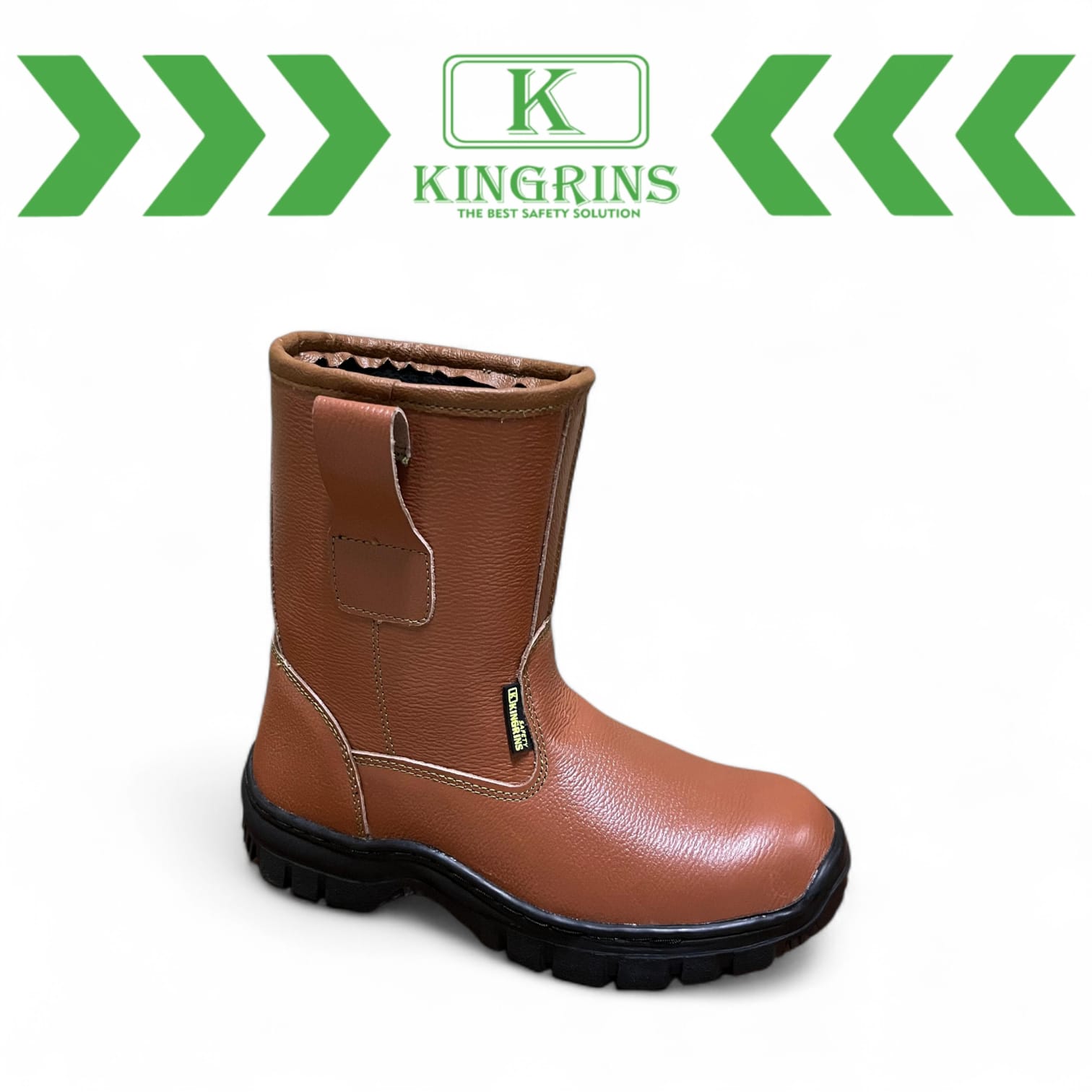 KINGRINS - Sepatu Safety Kingrins Rinandha Coklat RB / Sepatu Safety Kingrins Tinggi Boot