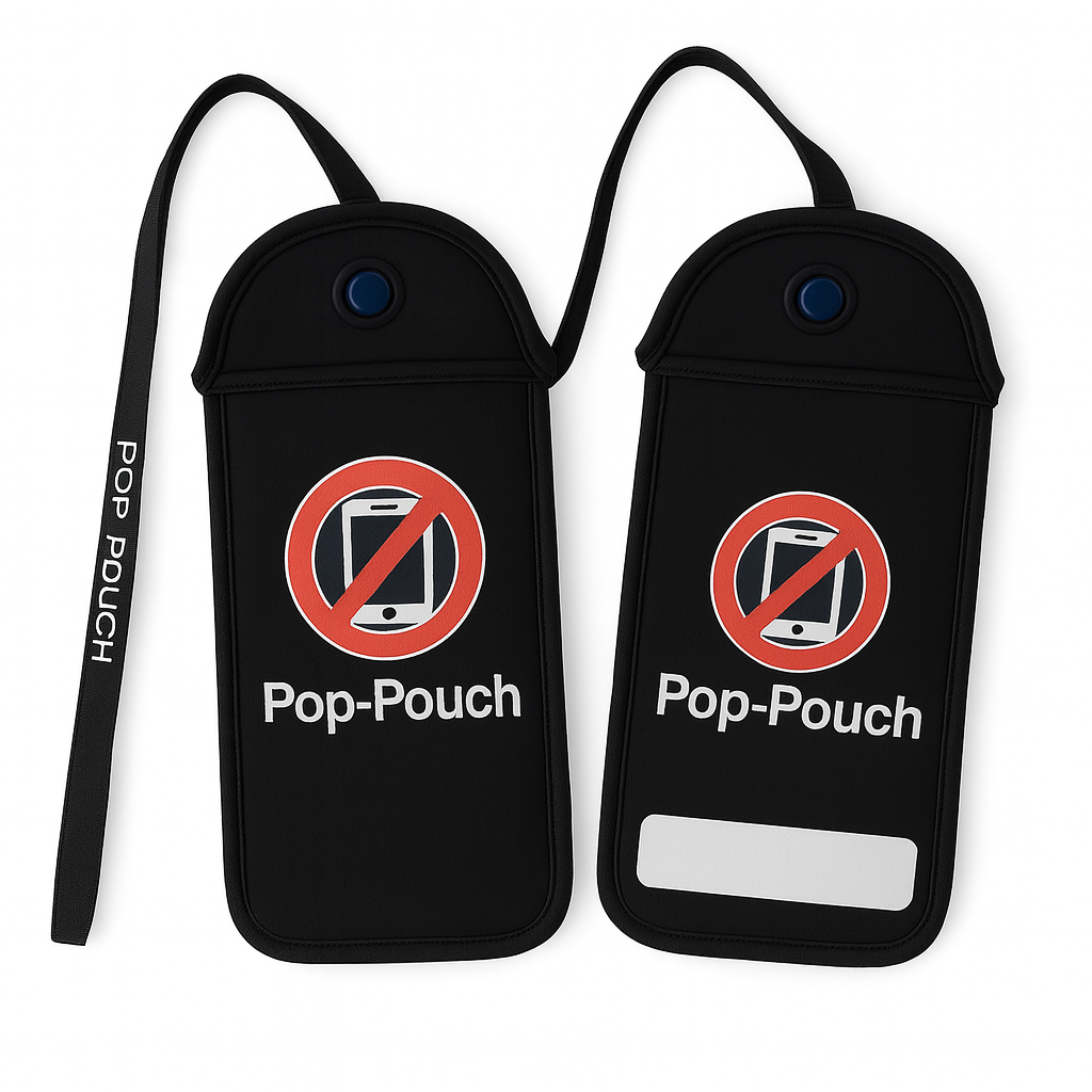Pochette anti-ondes verrouillable pour Portable en pause V2 avec une lanière 