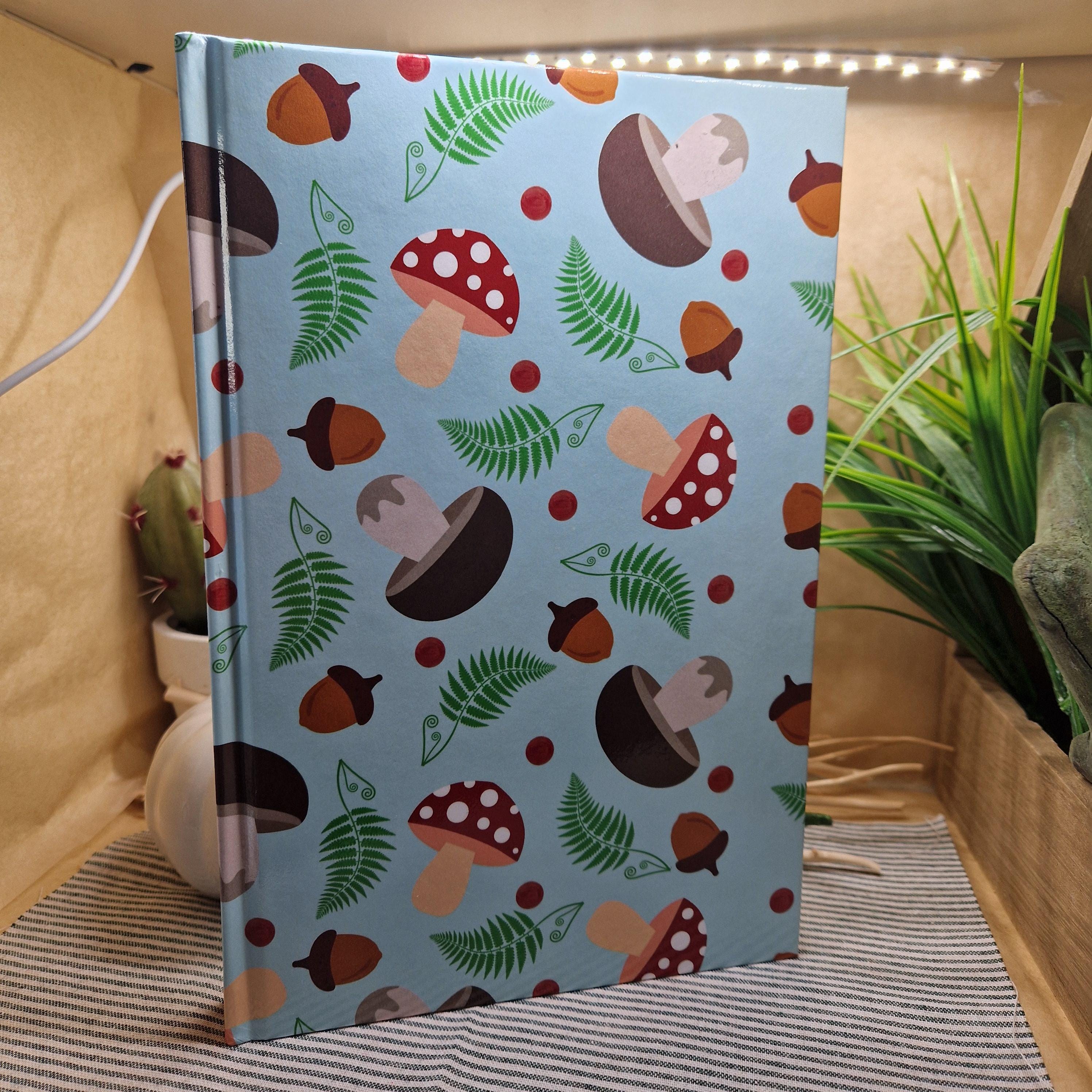 Whimsical Toadstool & Acorn Annual Planner – Illustrated Hardcover Journal | Printed to Order