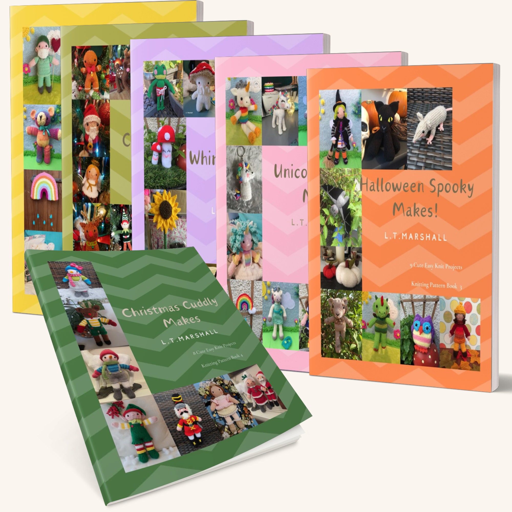 L.T. Marshall Themed Knitting Books – Physical Illustrated Pattern Bundles