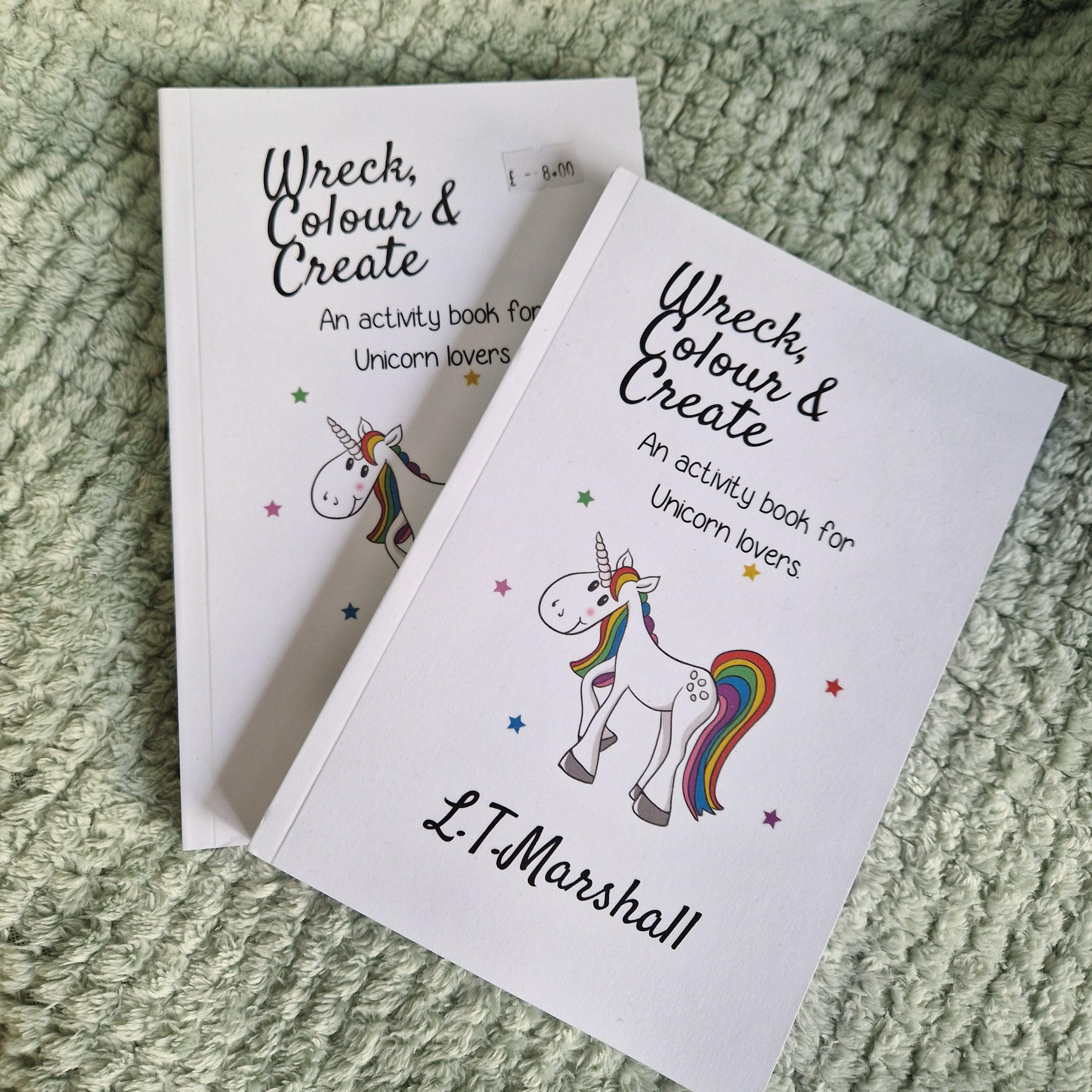 L.T. Marshall Artist's Wreck, Color, and Create Doodle Book  Creative Art Journal for Drawing and Fun