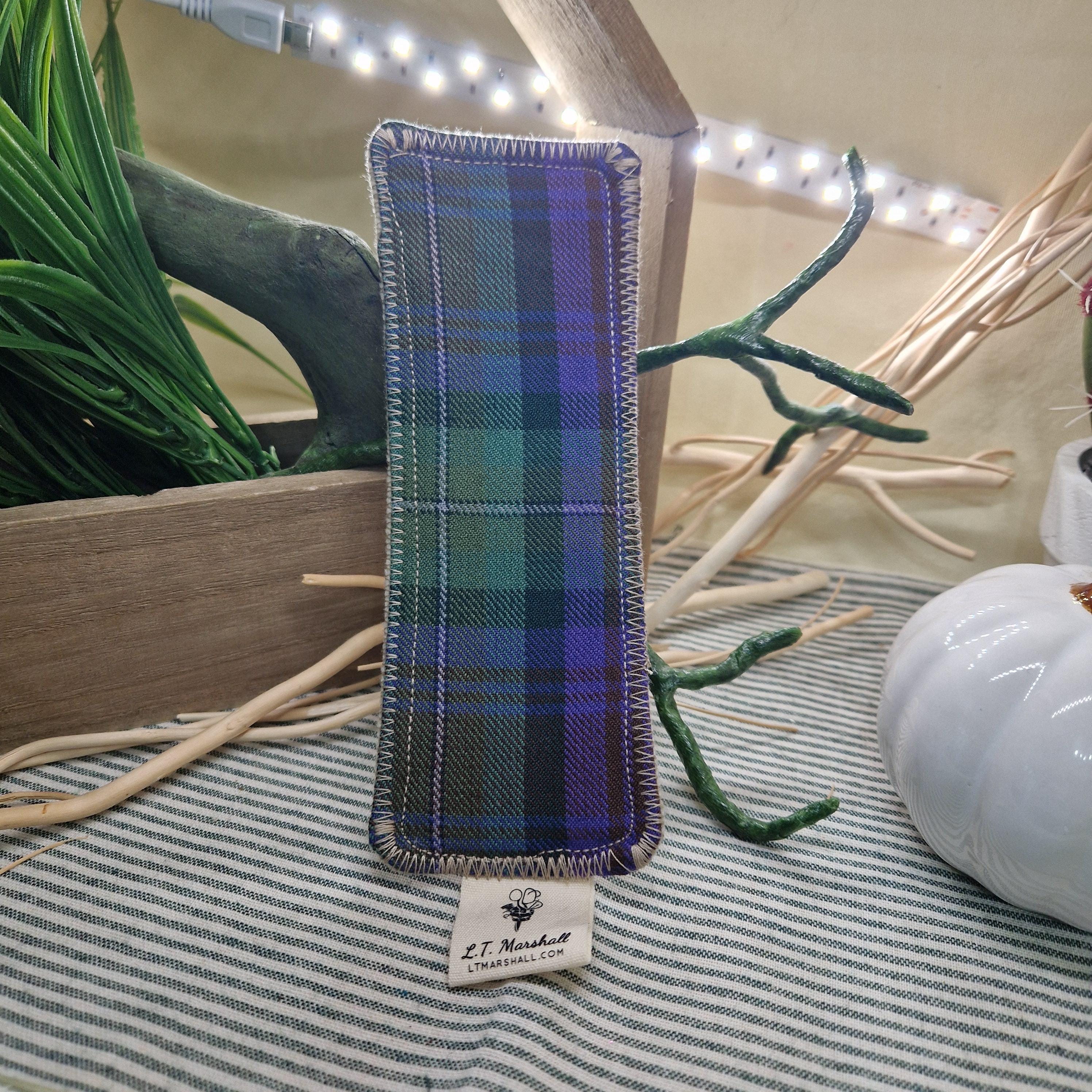 Handmade Tartan Bookmark – Real Wool Felt Bookmark – Scottish Gift – Recycled Kilt Fabric – Book Lover Gift – Made in Scotland