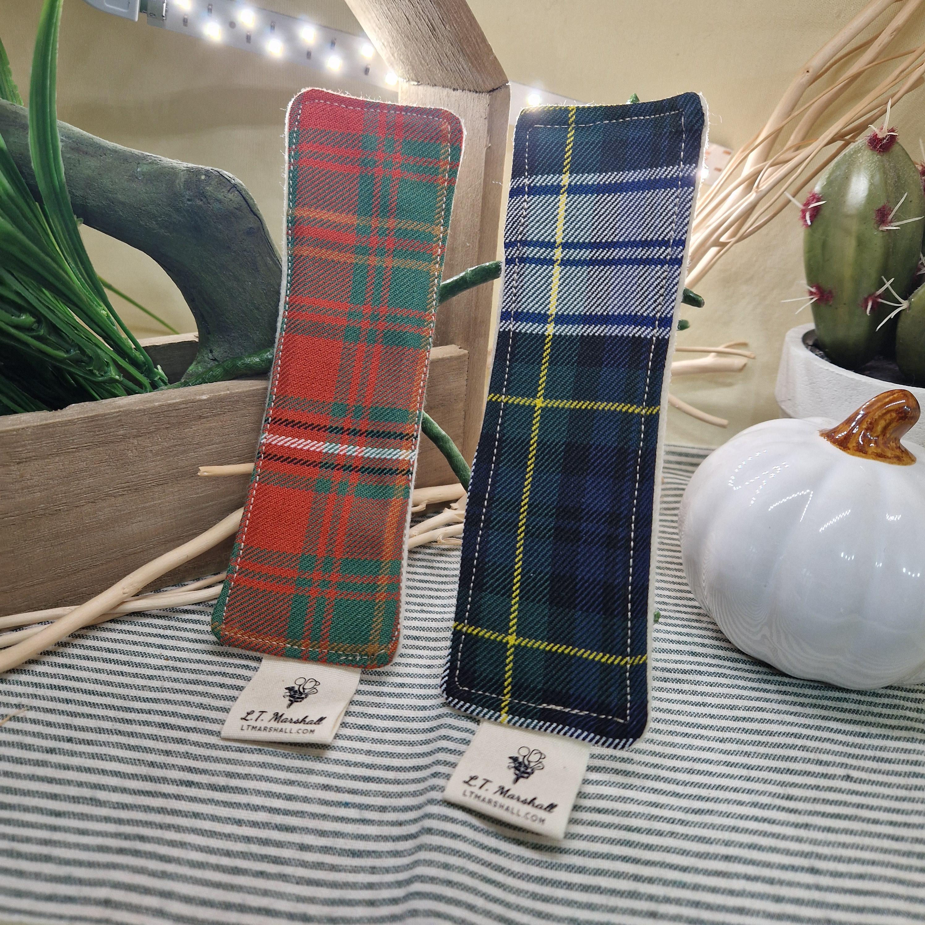 Handmade Tartan Bookmark – Real Wool Felt Bookmark – Scottish Gift – Recycled Kilt Fabric – Book Lover Gift – Made in Scotland