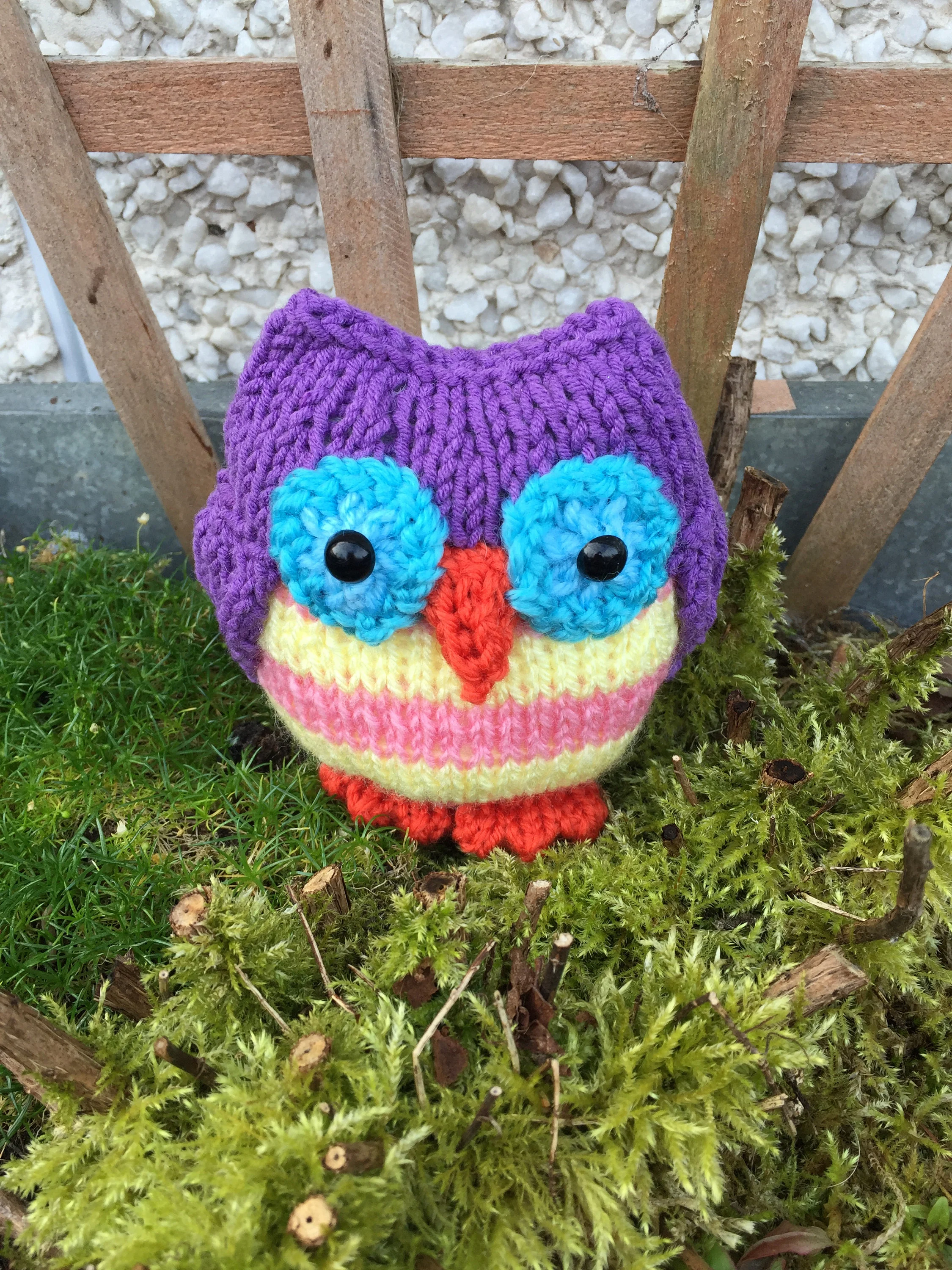 Twooty Owl Knitting Pattern – Flat-Knit Owl Toy PDF, Easy Cute Plush