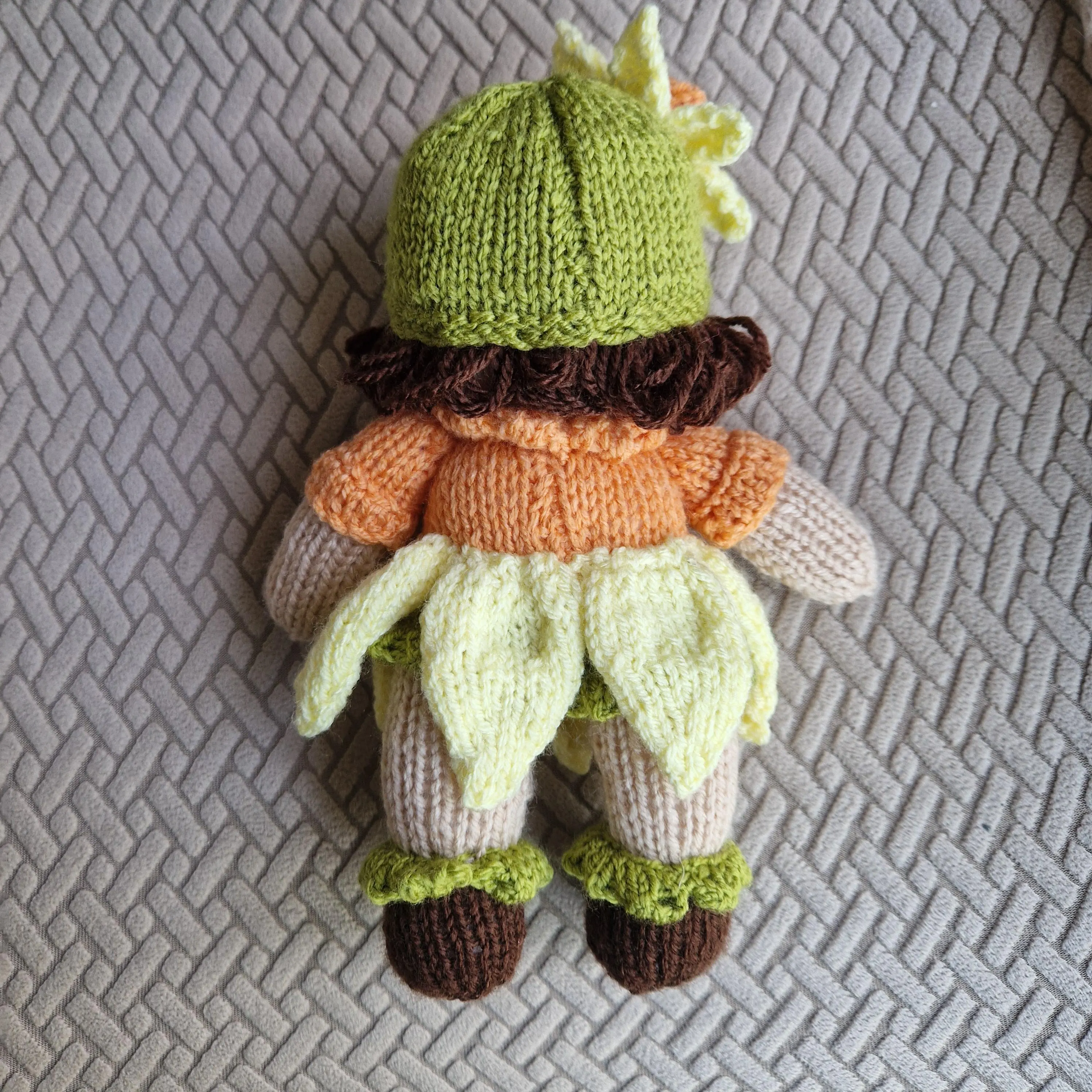 Daffodil Doll Knitting Pattern • Flower Fairy PDF • Amigurumi Toy Knit • Spring Doll DIY • Digital Download