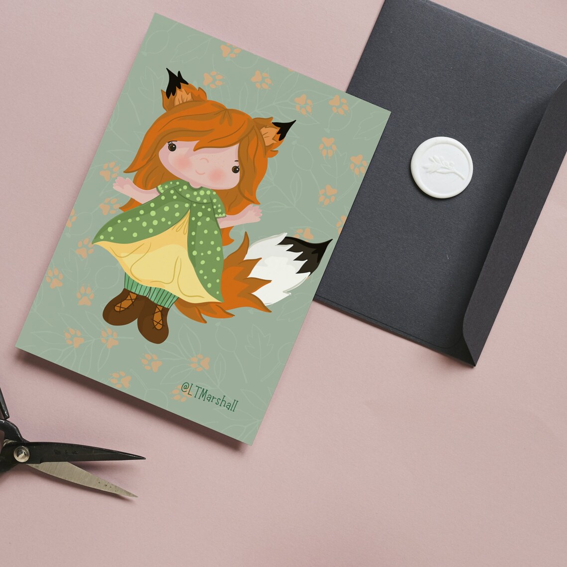 Nature Fae Dollies Postcard Set – Set of 6 Illustrated Fairy Girl Cards with Envelopes | Whimsical Art Prints by LTMarshall