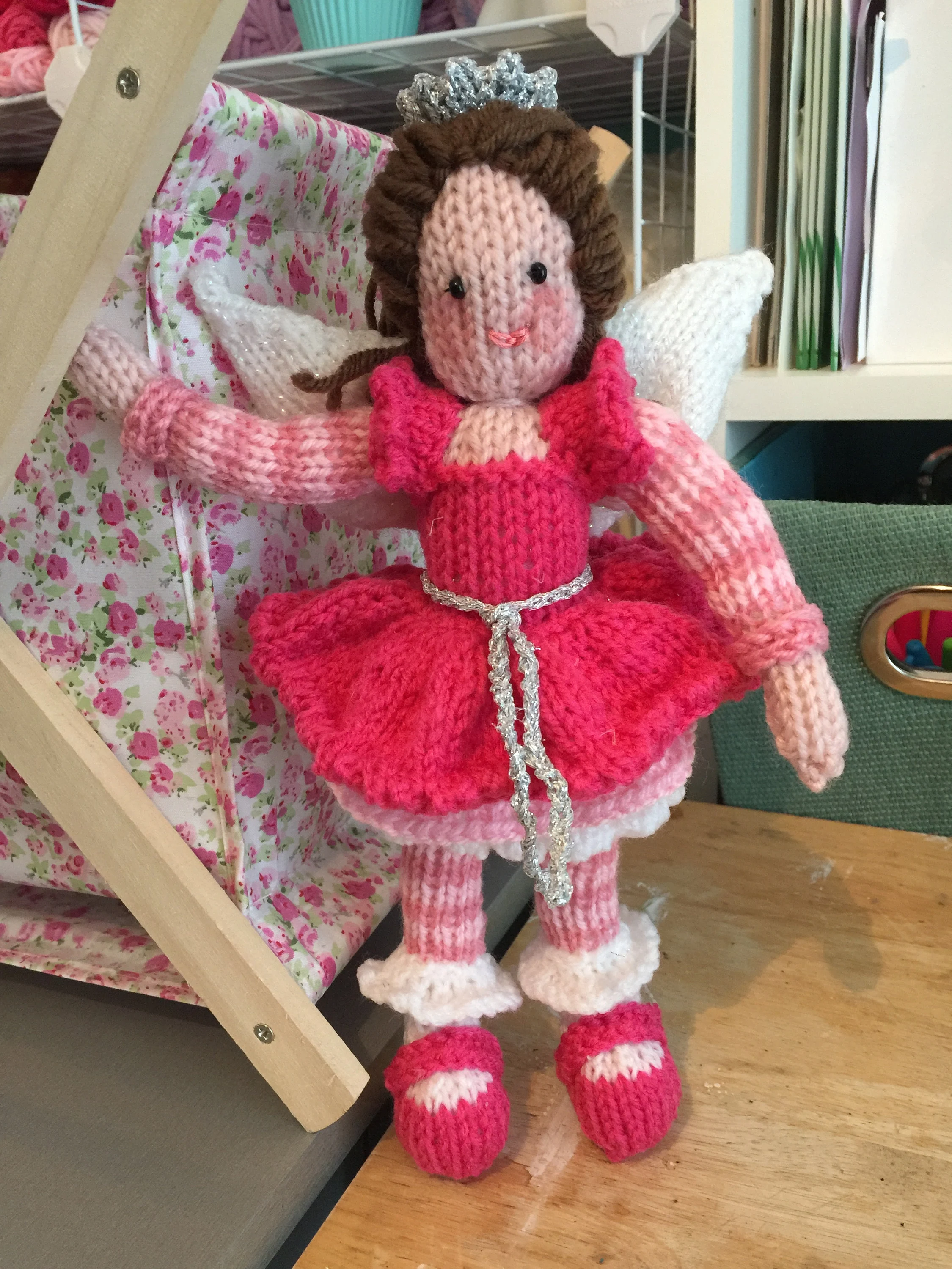 Little Fairy Doll Knitting Pattern – Flat-Knit Faery Doll PDF, Easy Cute Plush