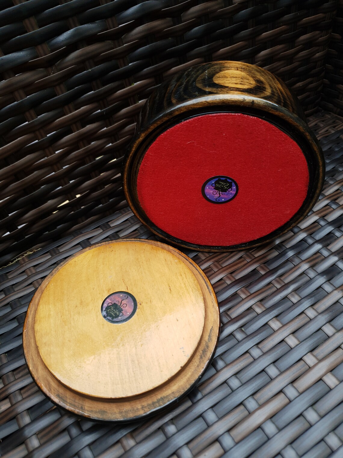 Upcycled Wooden Toadstool Jewellery Box – Fairycore Cottagecore Trinket Storage, Witchy Altar Decor, Magical Gift