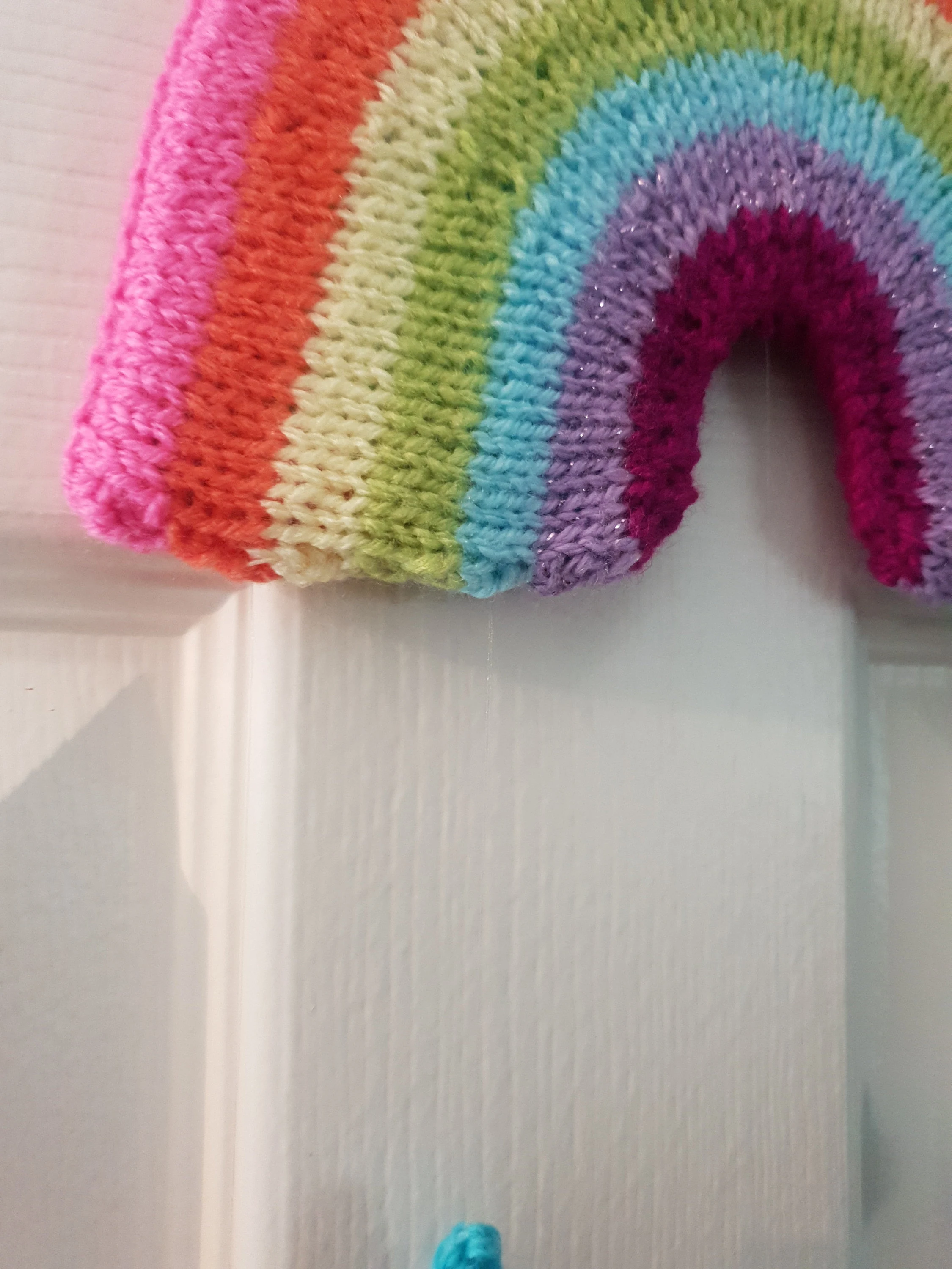 Large Hanging Rainbow Decor Knitting Pattern – Flat-Knit Rainbow PDF, Easy Home Hanging