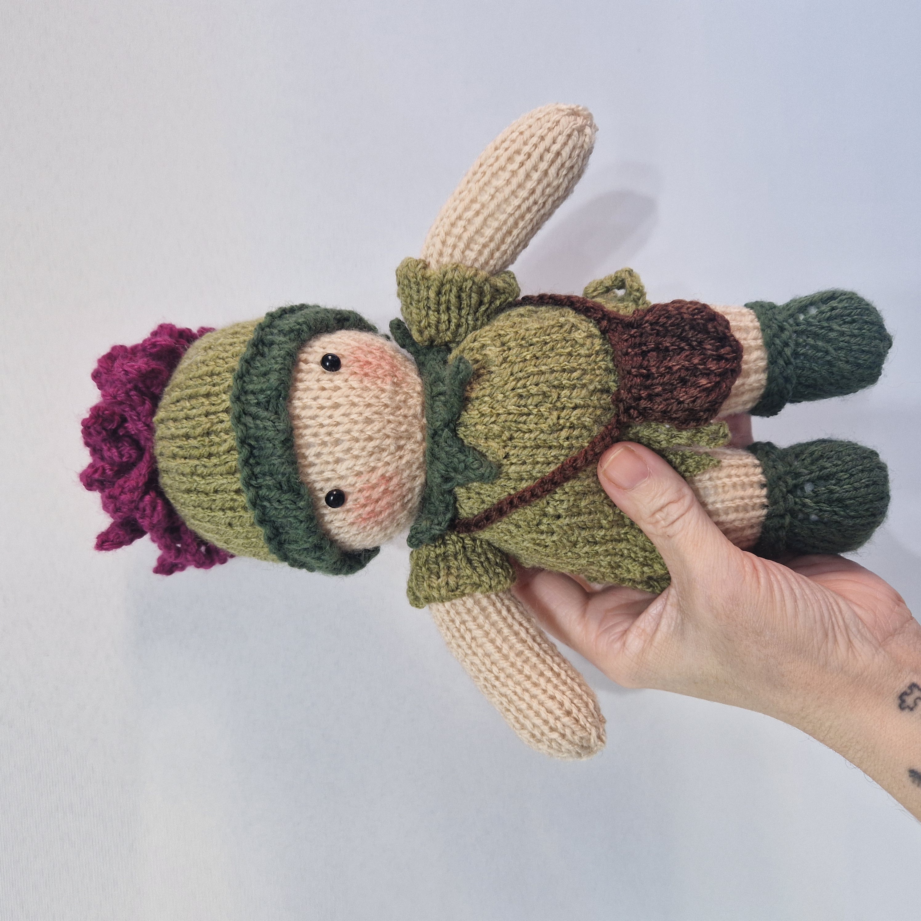 Thistle Doll Knitting Pattern PDF – Scottish Inspired Folk Art Doll