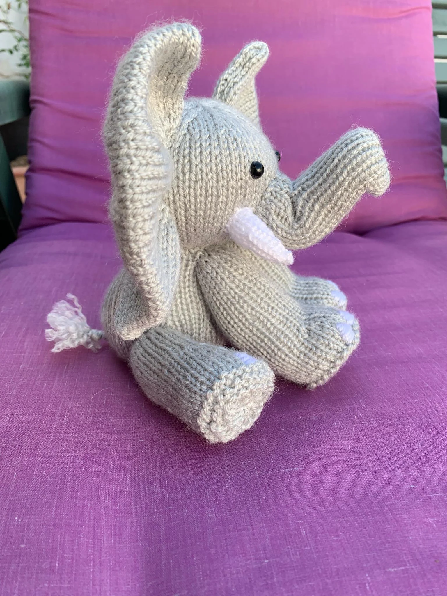 Nellaphant Knitting Pattern – Cute DIY Elephant Plush, Soft Toy, Handmade Gift, Digital PDF Tutorial
