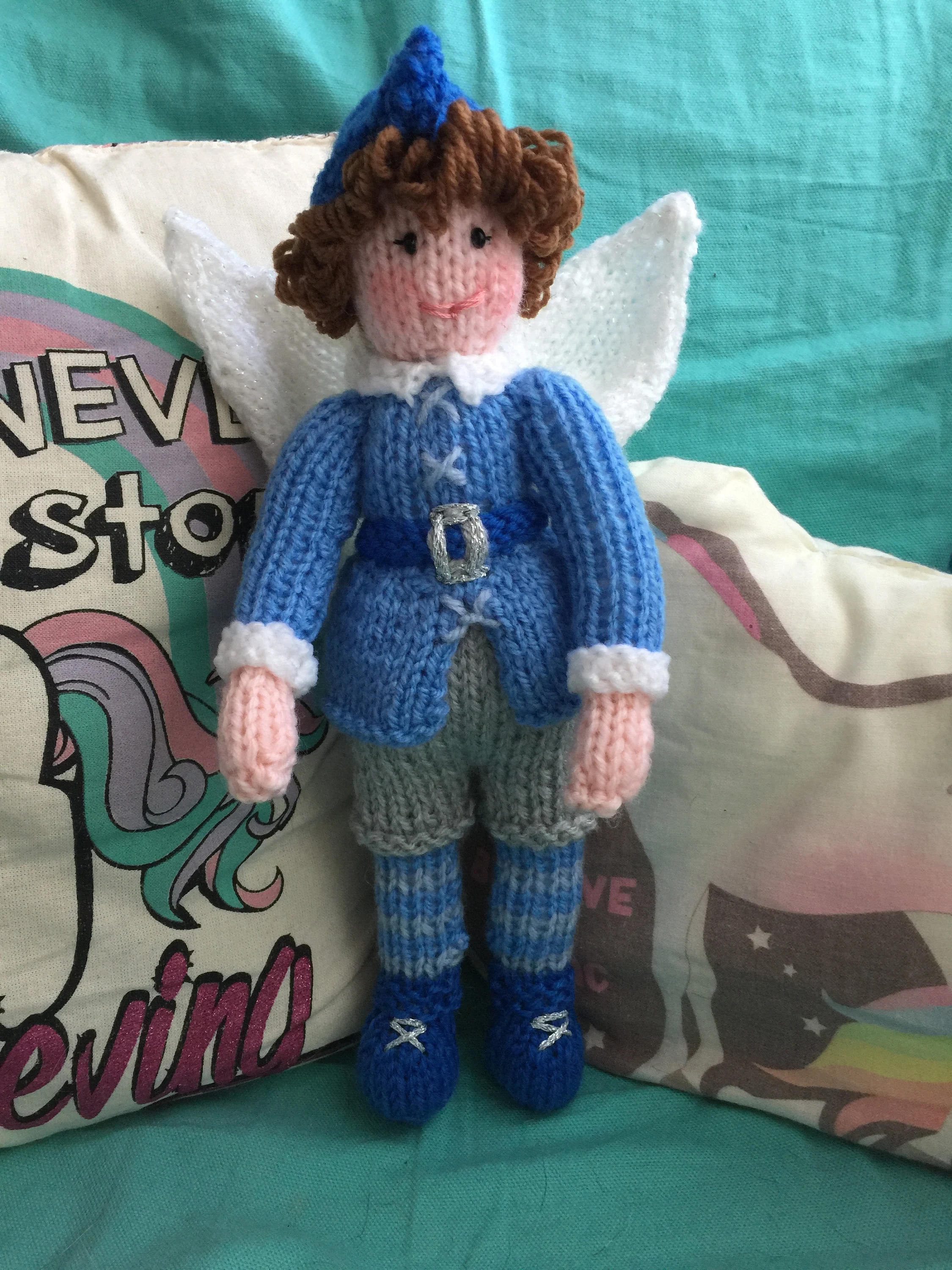 Boy Elf Doll Knitting Pattern – Flat-Knit Elf Doll PDF, Beginner-Friendly Plush