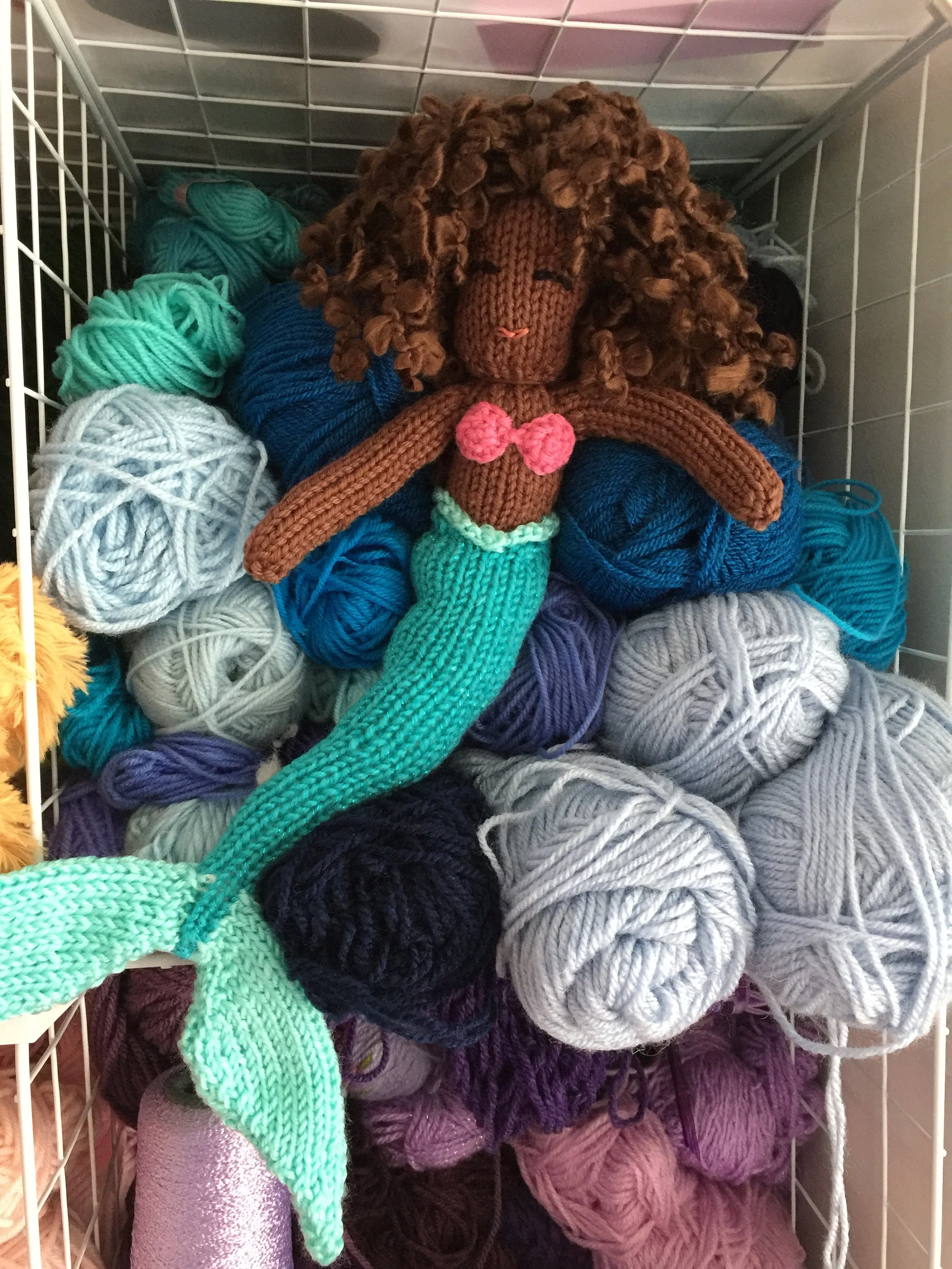 Little Knitted Mermaid Pattern – Flat-Knit Mermaid Doll PDF, Beginner-Friendly