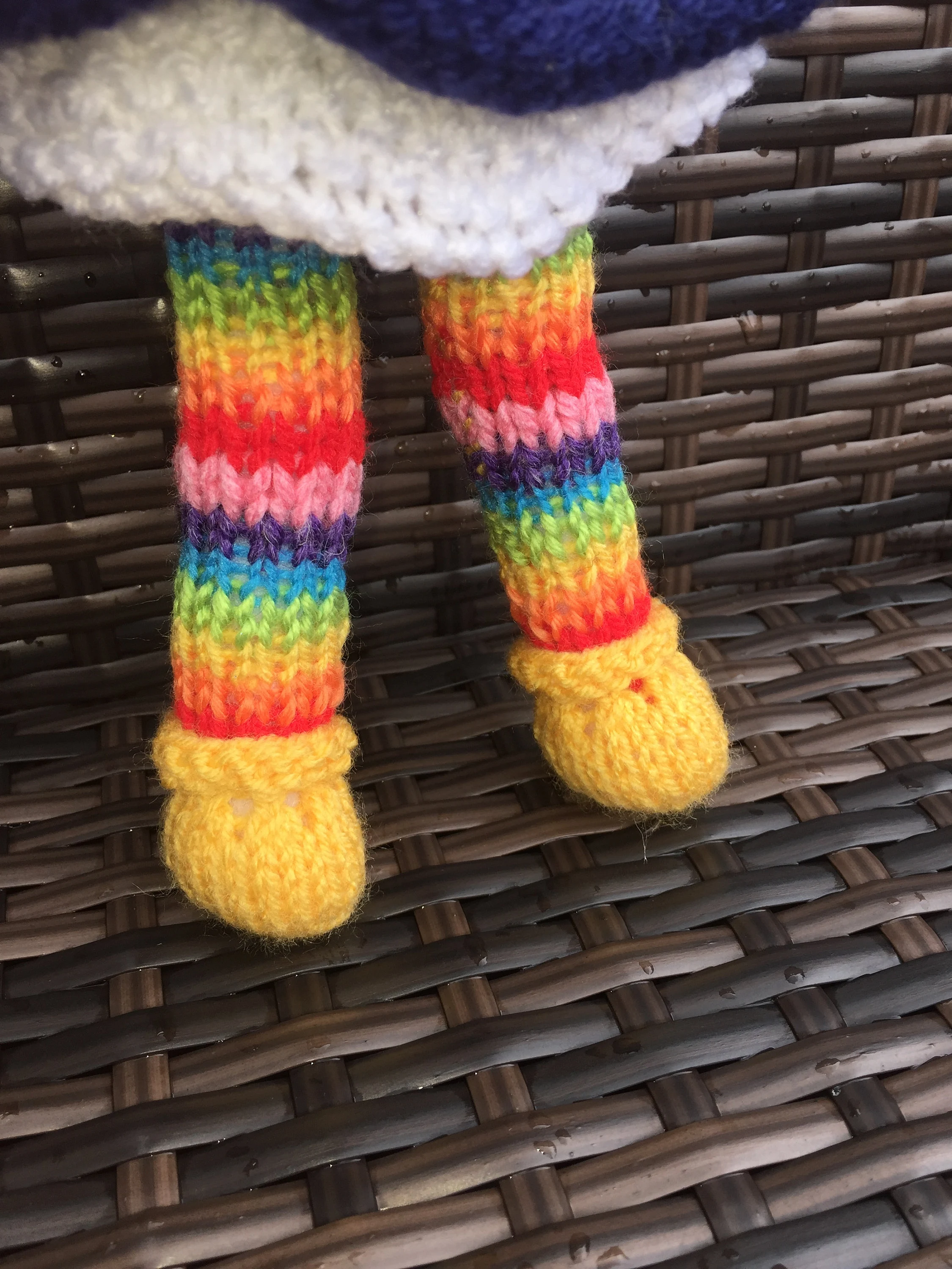 Rainbow Star Bright Doll Knitted Pattern – Flat-Knit Doll PDF, Easy Cute Plush