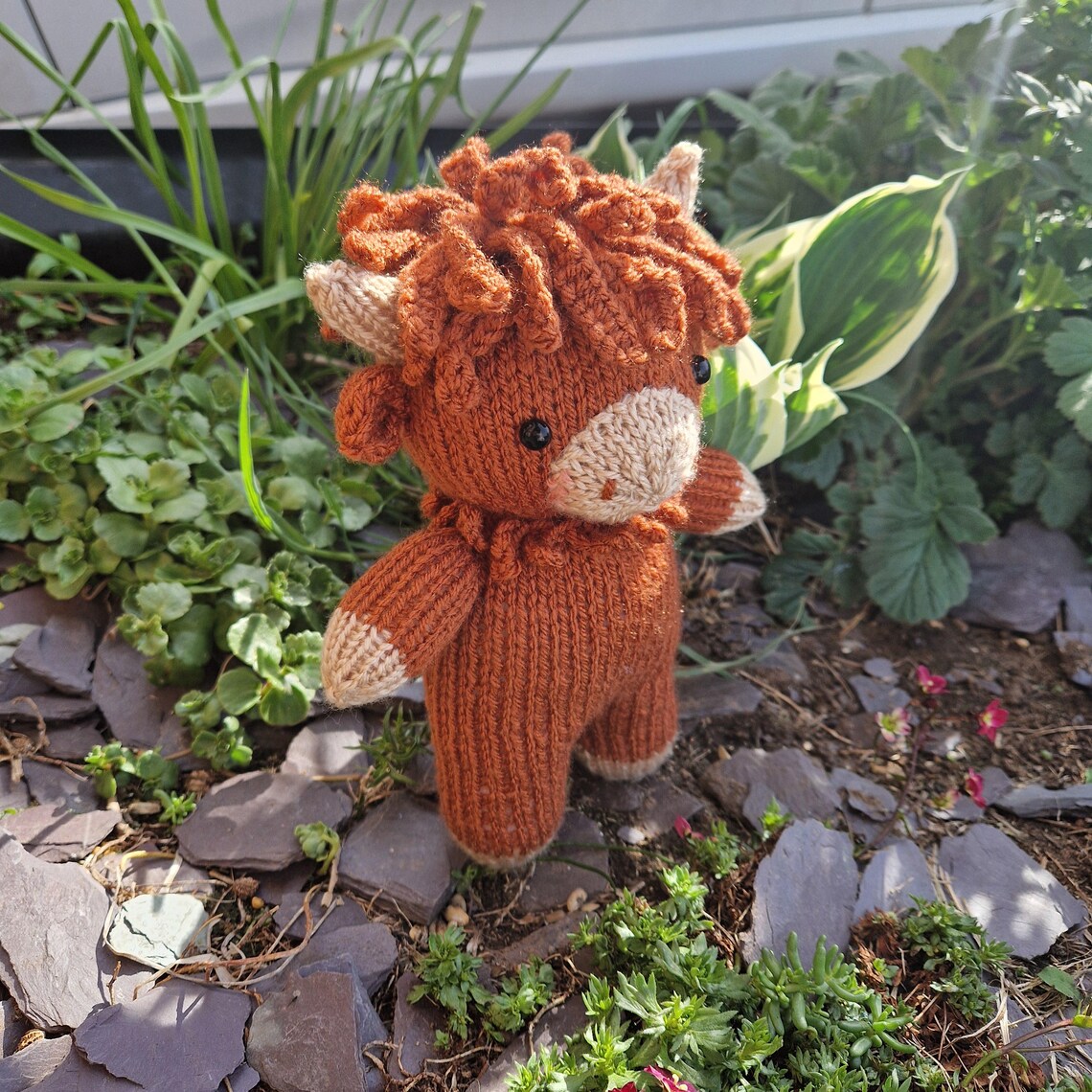 Harry the Heeland Coo Knitting Pattern | Highland Cow Plush Toy PDF | DIY Knitted Cow Pattern