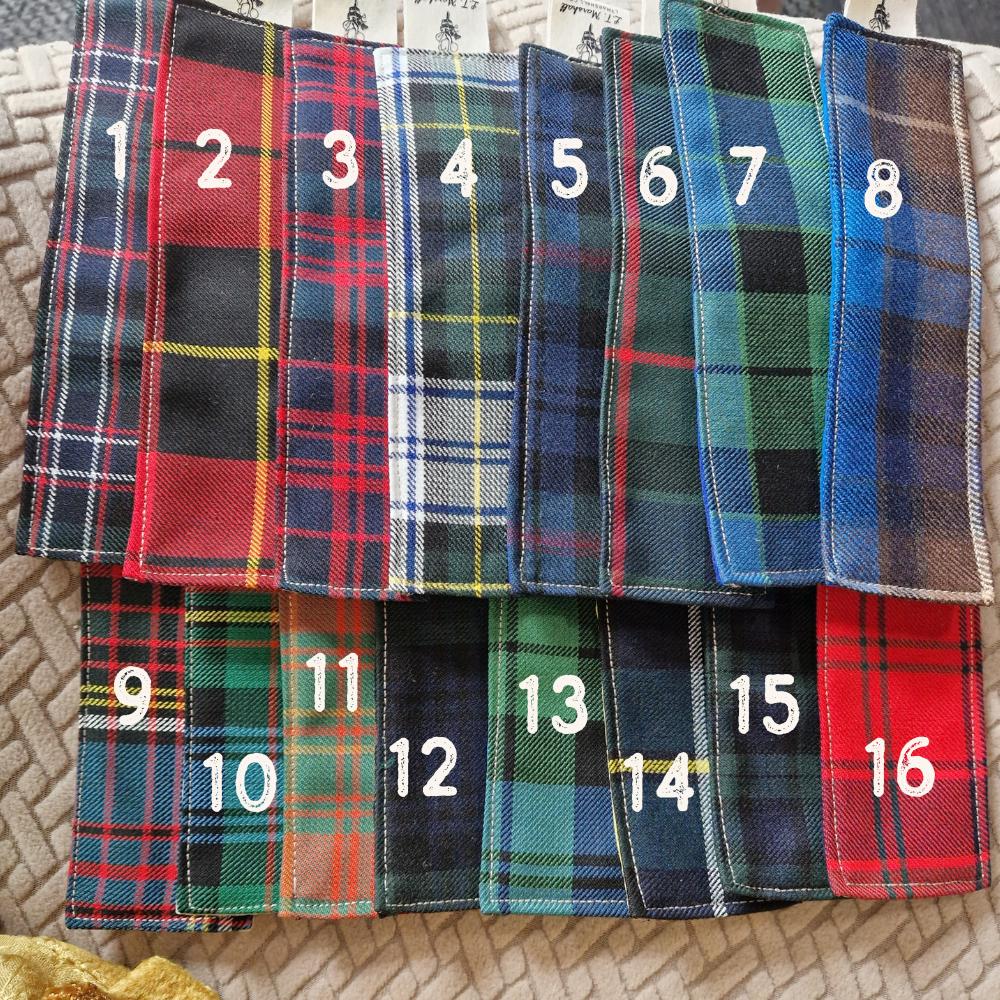 Handmade Tartan Bookmark – Real Wool Felt Bookmark – Scottish Gift – Recycled Kilt Fabric – Book Lover Gift – Made in Scotland