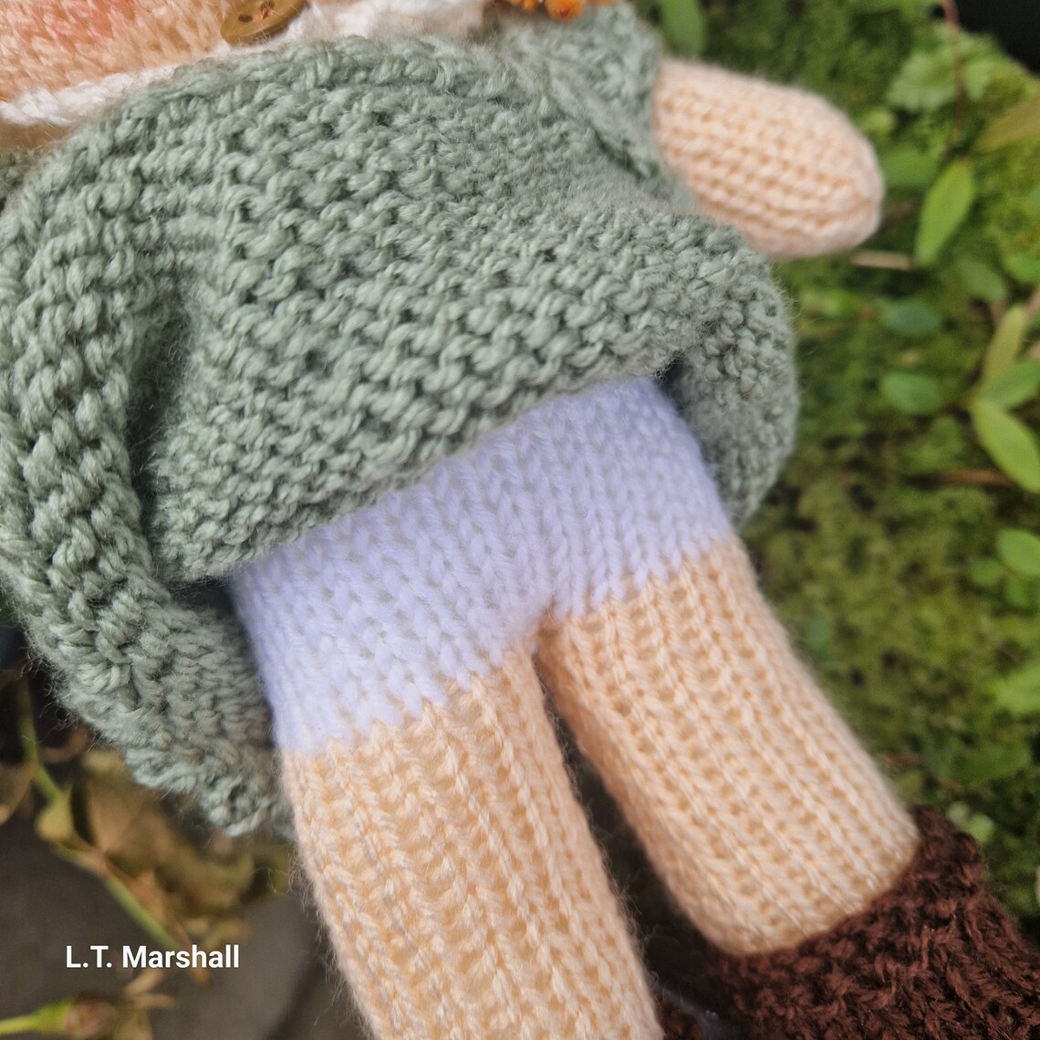 Sweet Basic Dressable Doll Knitting Pattern – Flat‑Knit Doll PDF, Beginner-Friendly