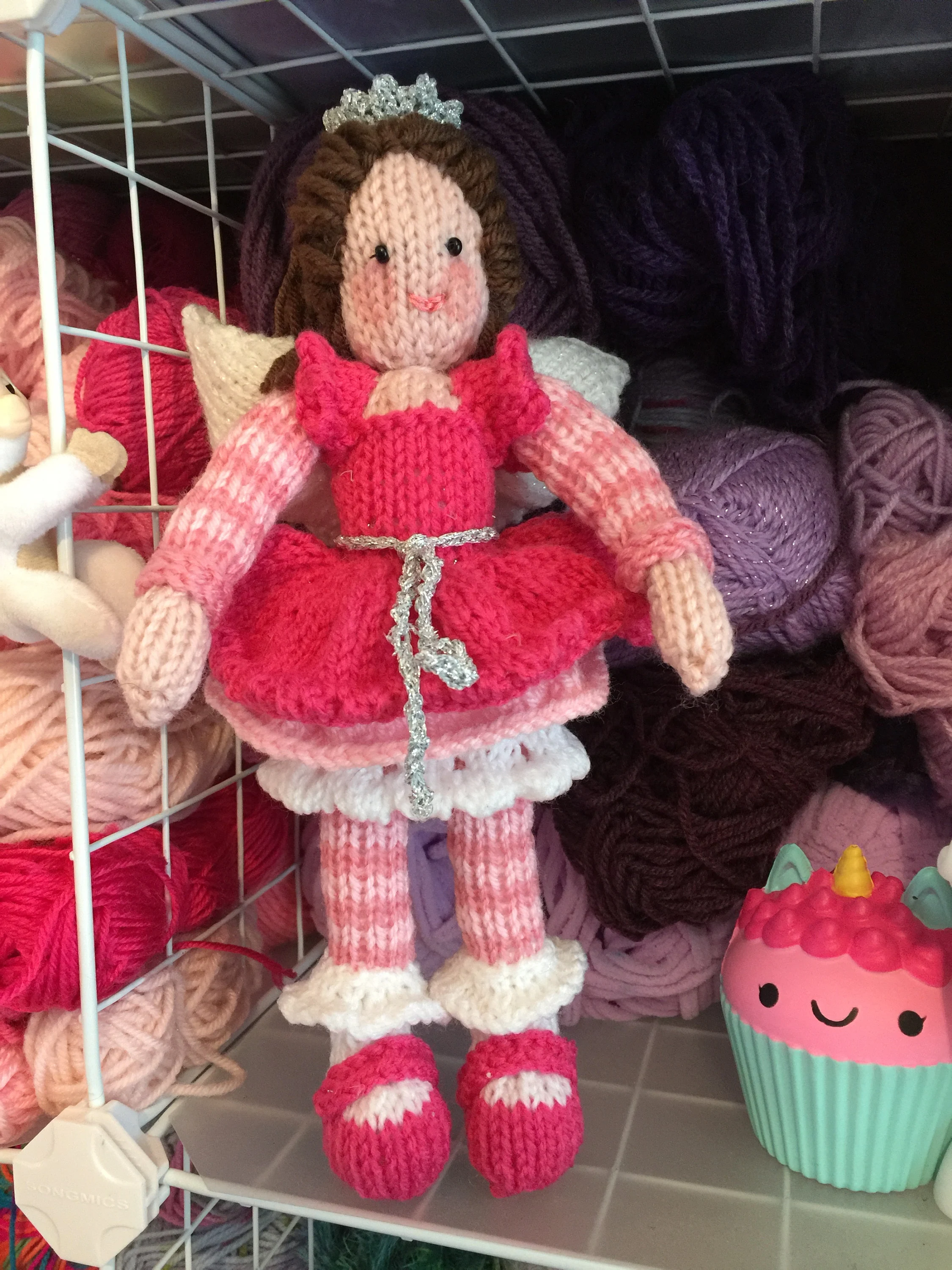 Little Fairy Doll Knitting Pattern – Flat-Knit Faery Doll PDF, Easy Cute Plush