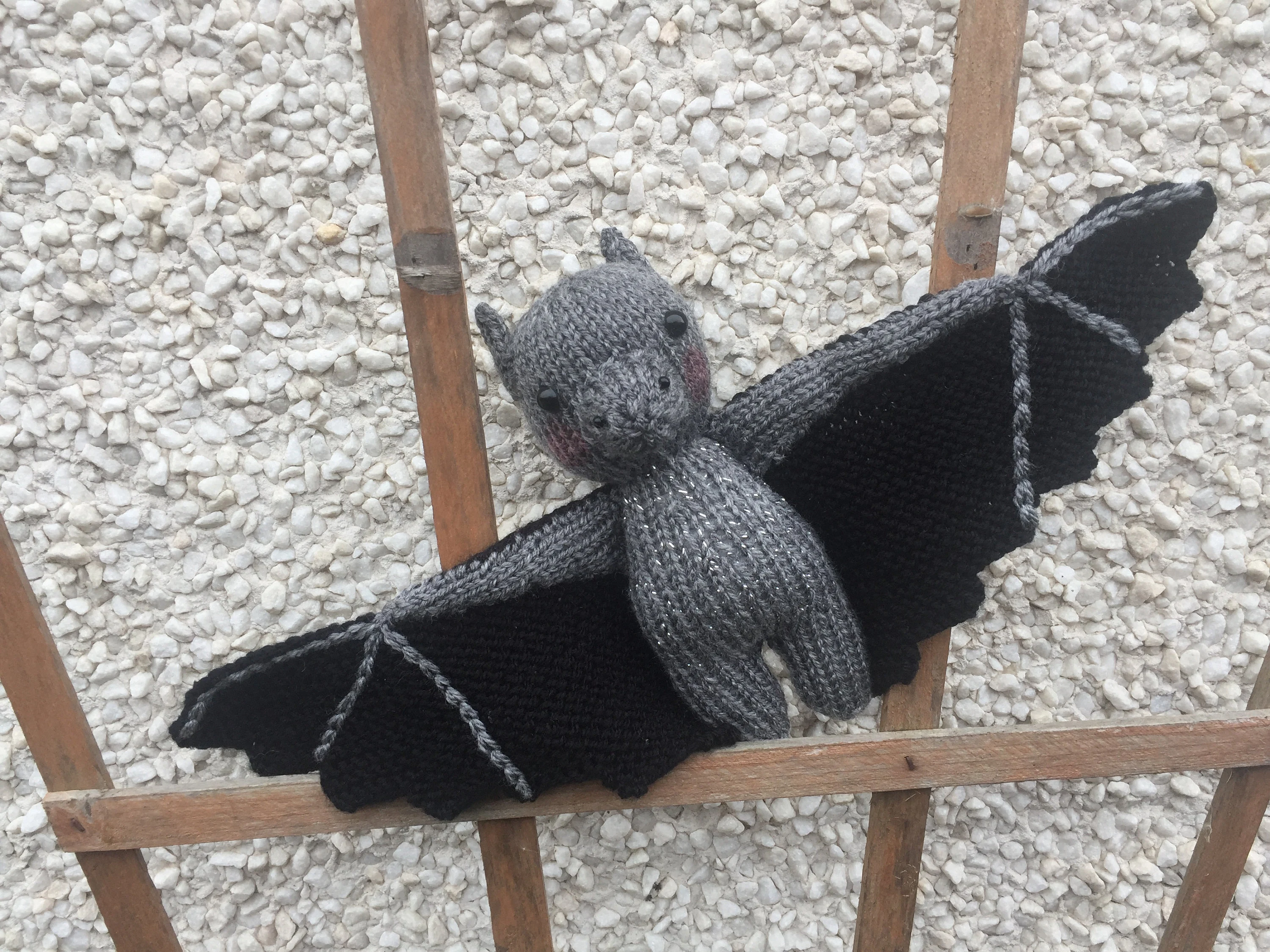 Batty Bat Knitting Pattern – Flat-Knit Bat Toy PDF, Easy Bat Plush Pattern