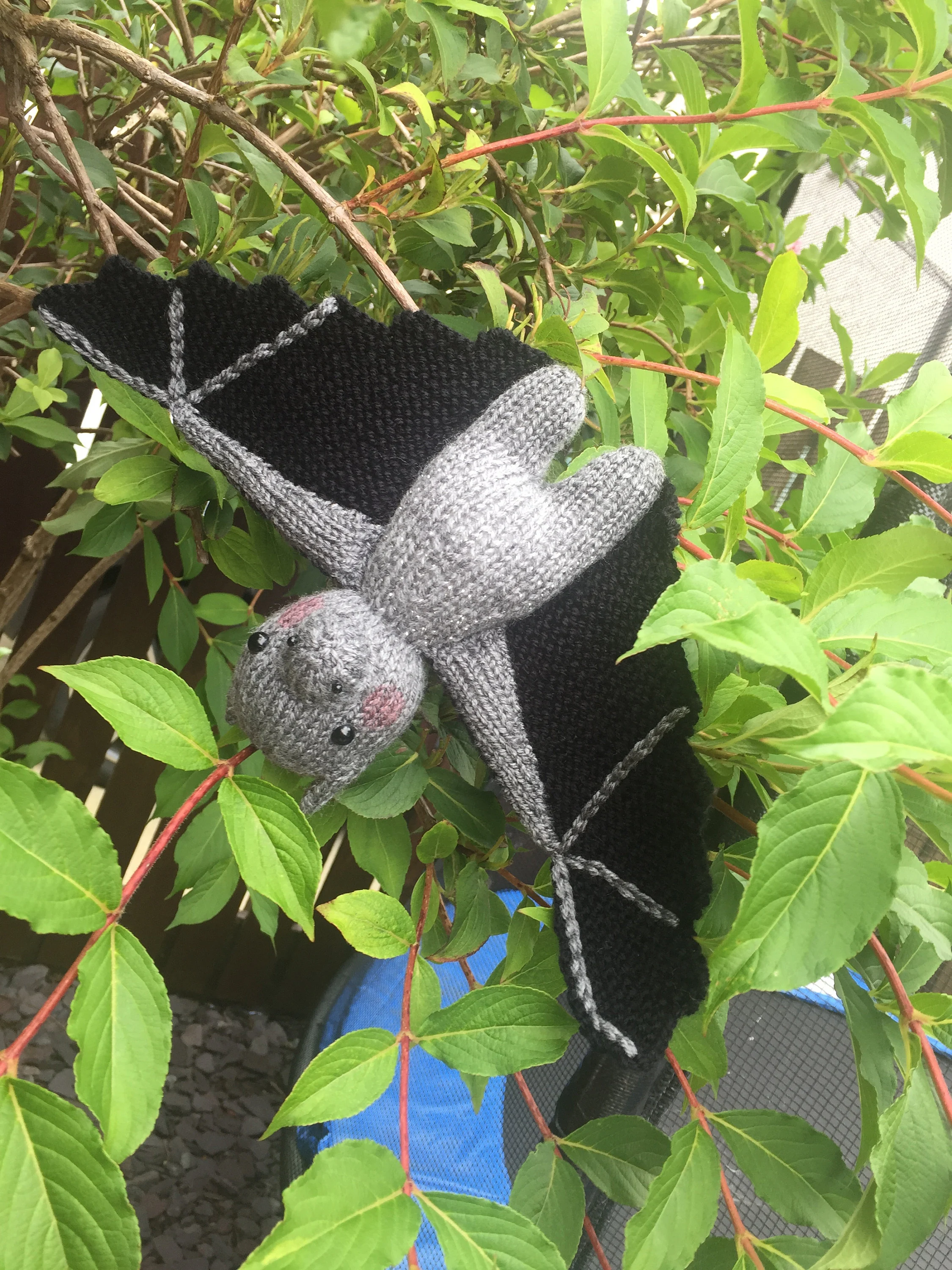 Batty Bat Knitting Pattern – Flat-Knit Bat Toy PDF, Easy Bat Plush Pattern