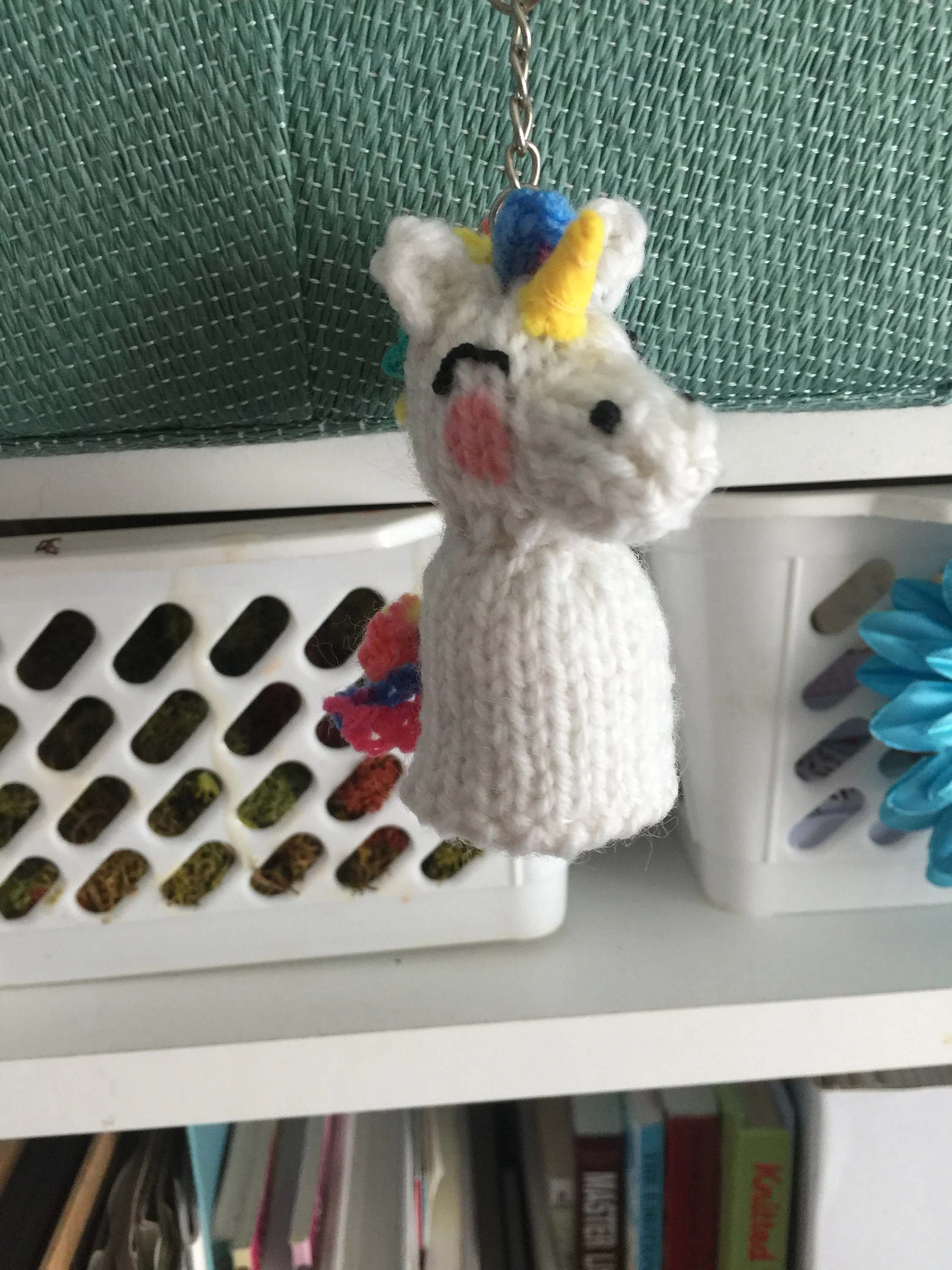 Mini Unicorn Keyring Knitting Pattern – Flat-Knit Tiny Unicorn PDF, Easy Cute Plush