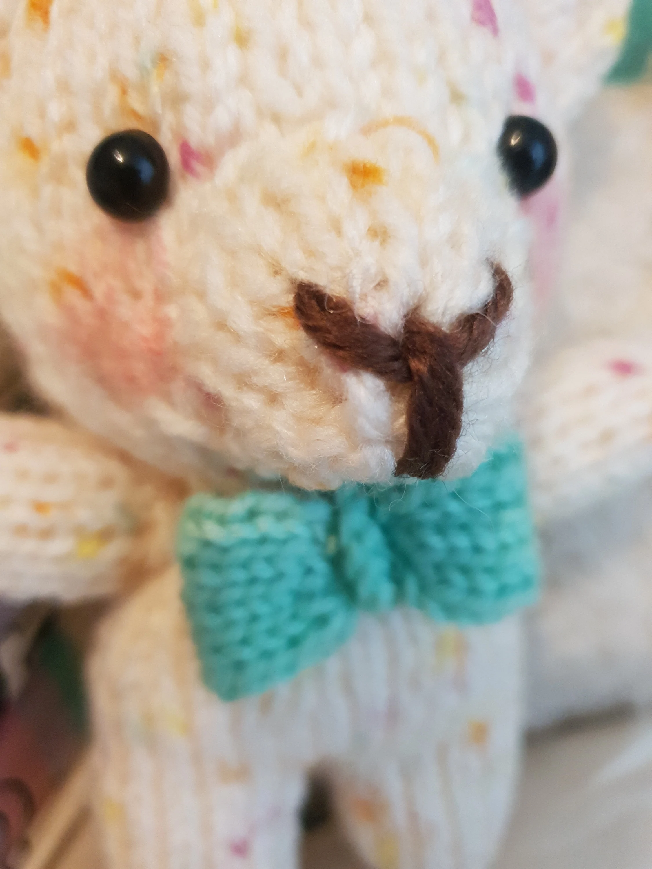 Charity Bear Knitting Pattern – Flat-Knit Mini Bear PDF, Easy Cute Plush