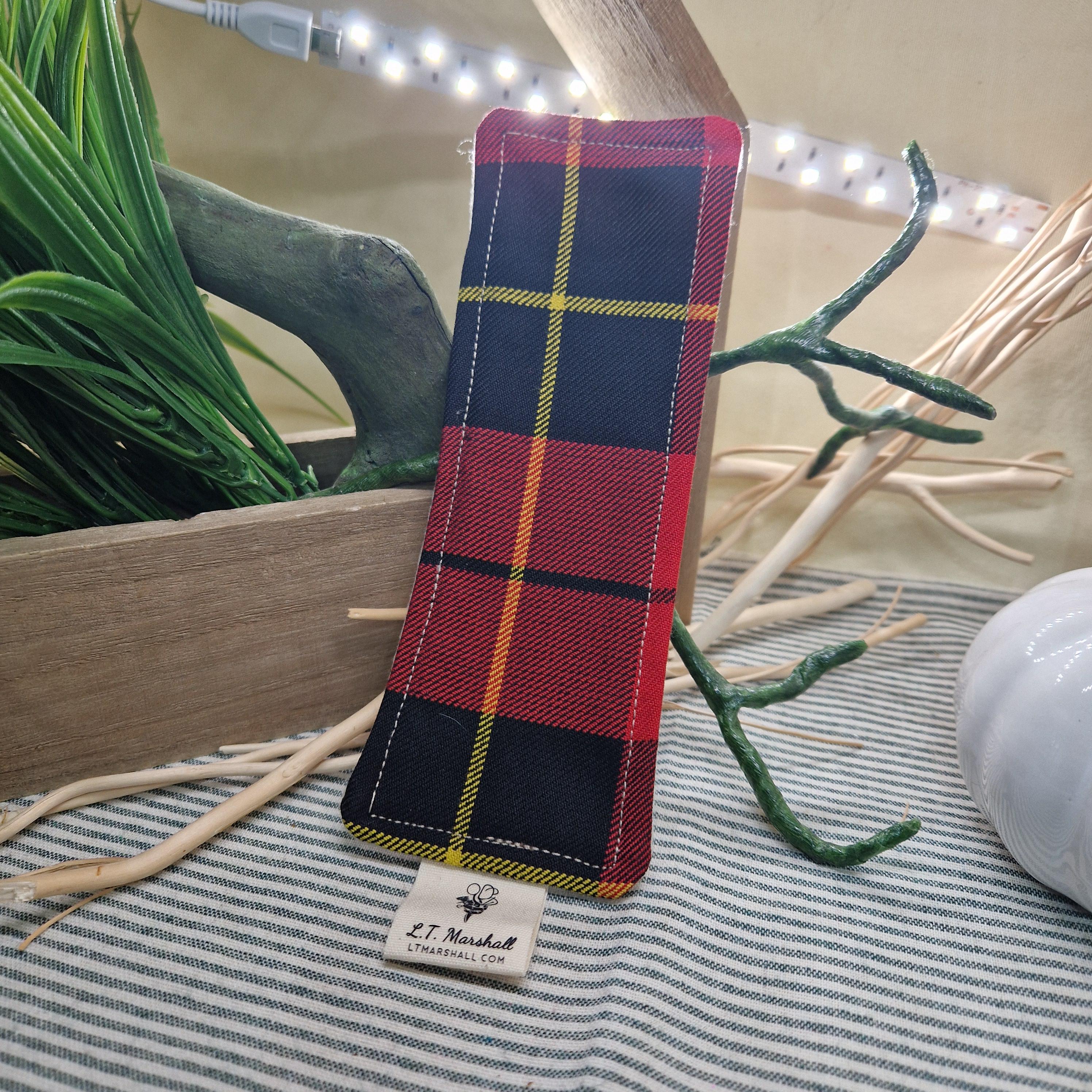 Handmade Tartan Bookmark – Real Wool Felt Bookmark – Scottish Gift – Recycled Kilt Fabric – Book Lover Gift – Made in Scotland