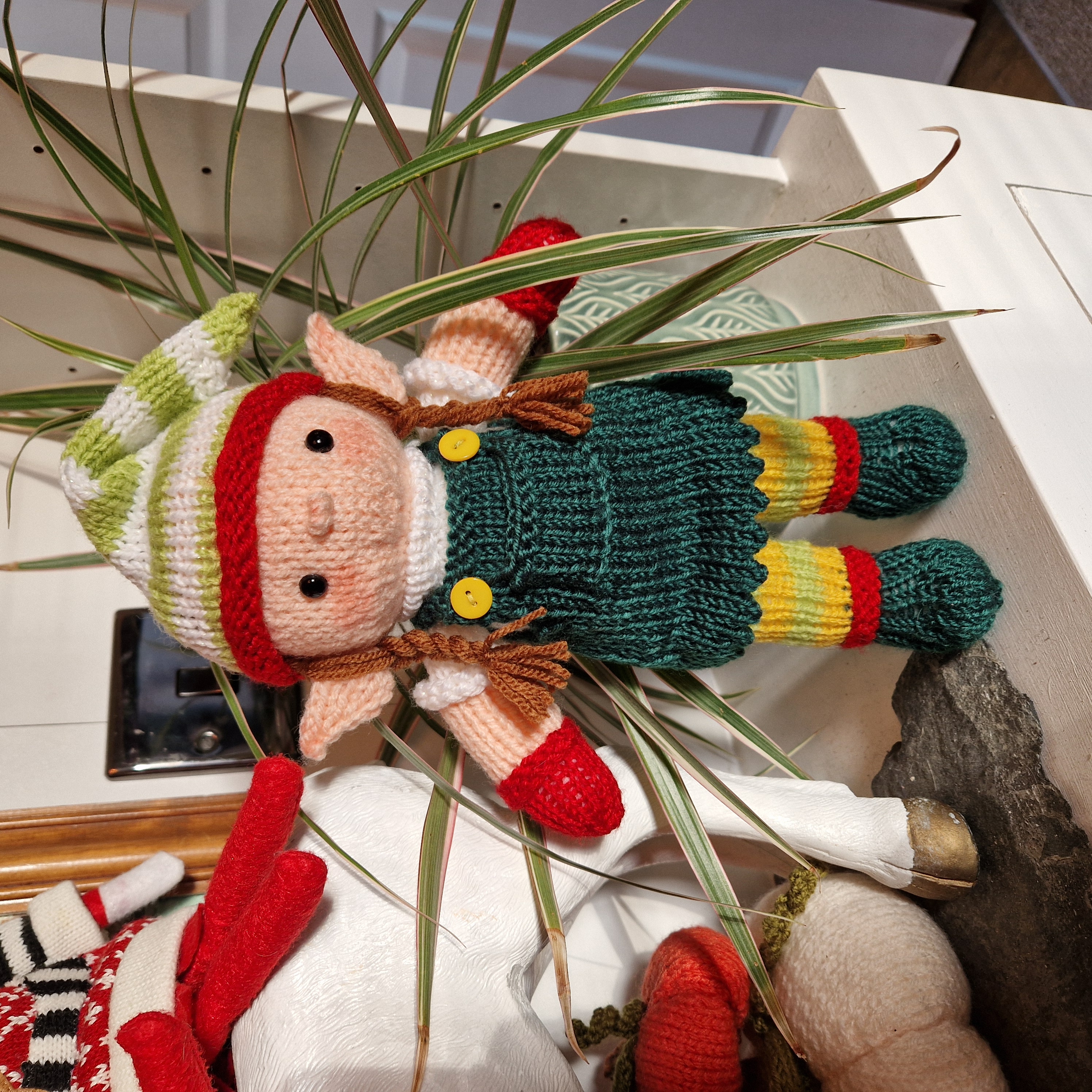 Pepper the Elf Doll Knitting Pattern PDF – Festive Christmas Elf Soft Toy Pattern