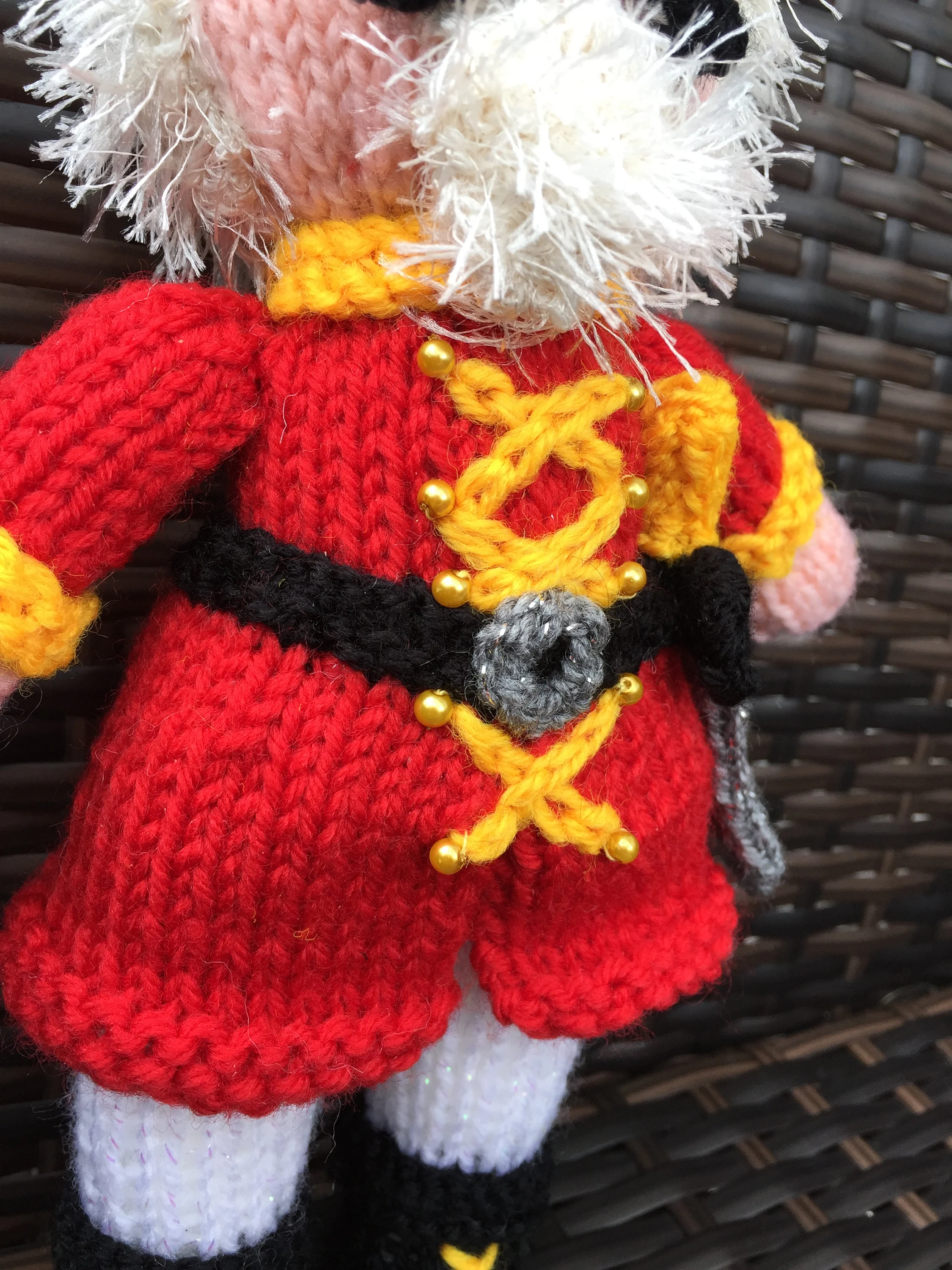 Christmas Nutcracker Knitting Pattern – Flat-Knit Nutcracker Doll PDF, Beginner Friendly