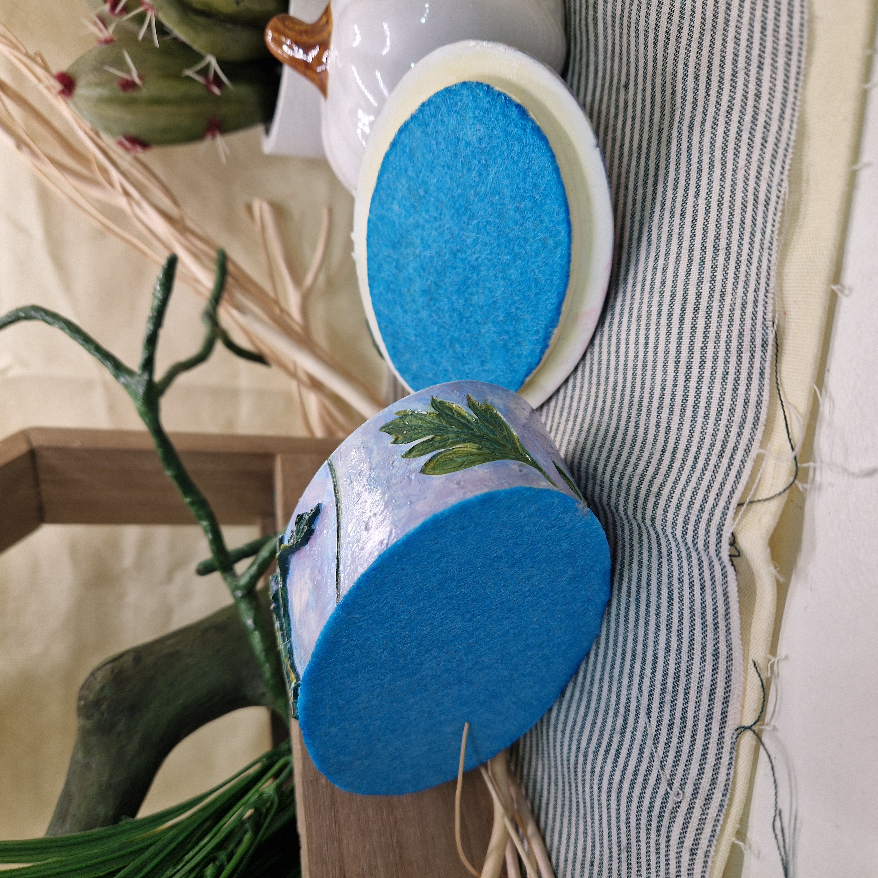 Upcycled Hand Painted Trinket Box with Red Flowers | Eco Friendly Decorative Storage Box | One of a Kind Recycled Gift