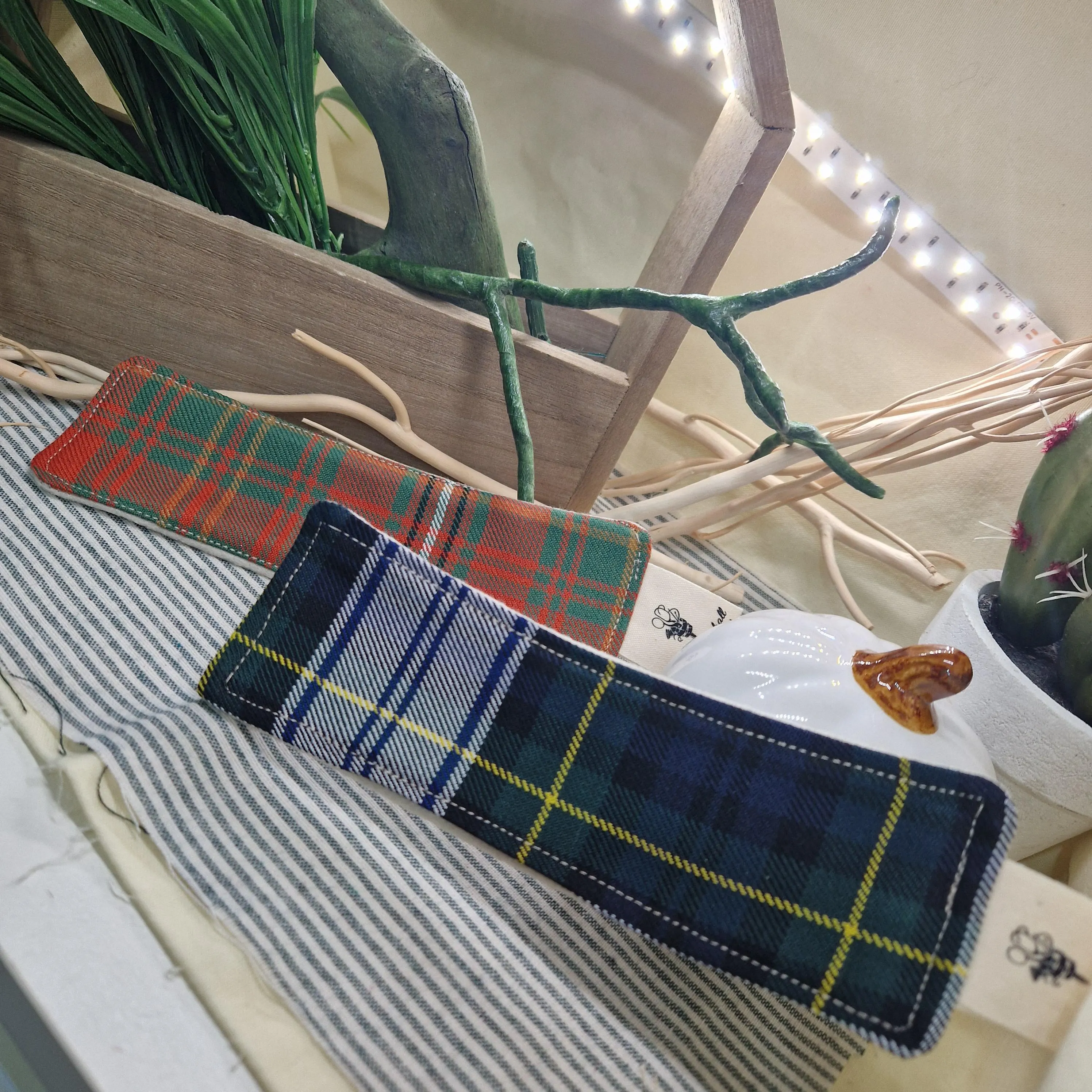 Handmade Tartan Bookmark – Real Wool Felt Bookmark – Scottish Gift – Recycled Kilt Fabric – Book Lover Gift – Made in Scotland