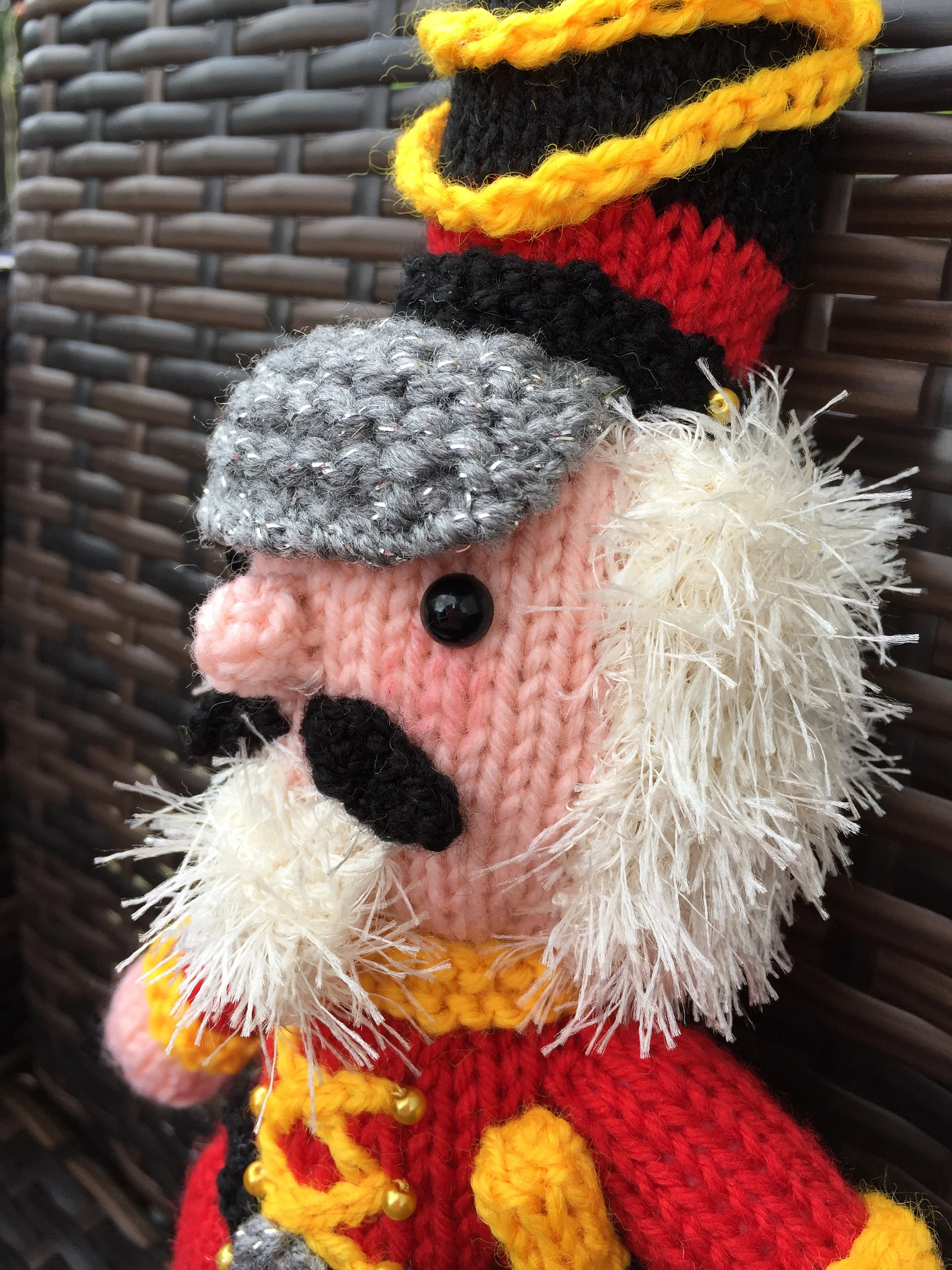 Christmas Nutcracker Knitting Pattern – Flat-Knit Nutcracker Doll PDF, Beginner Friendly