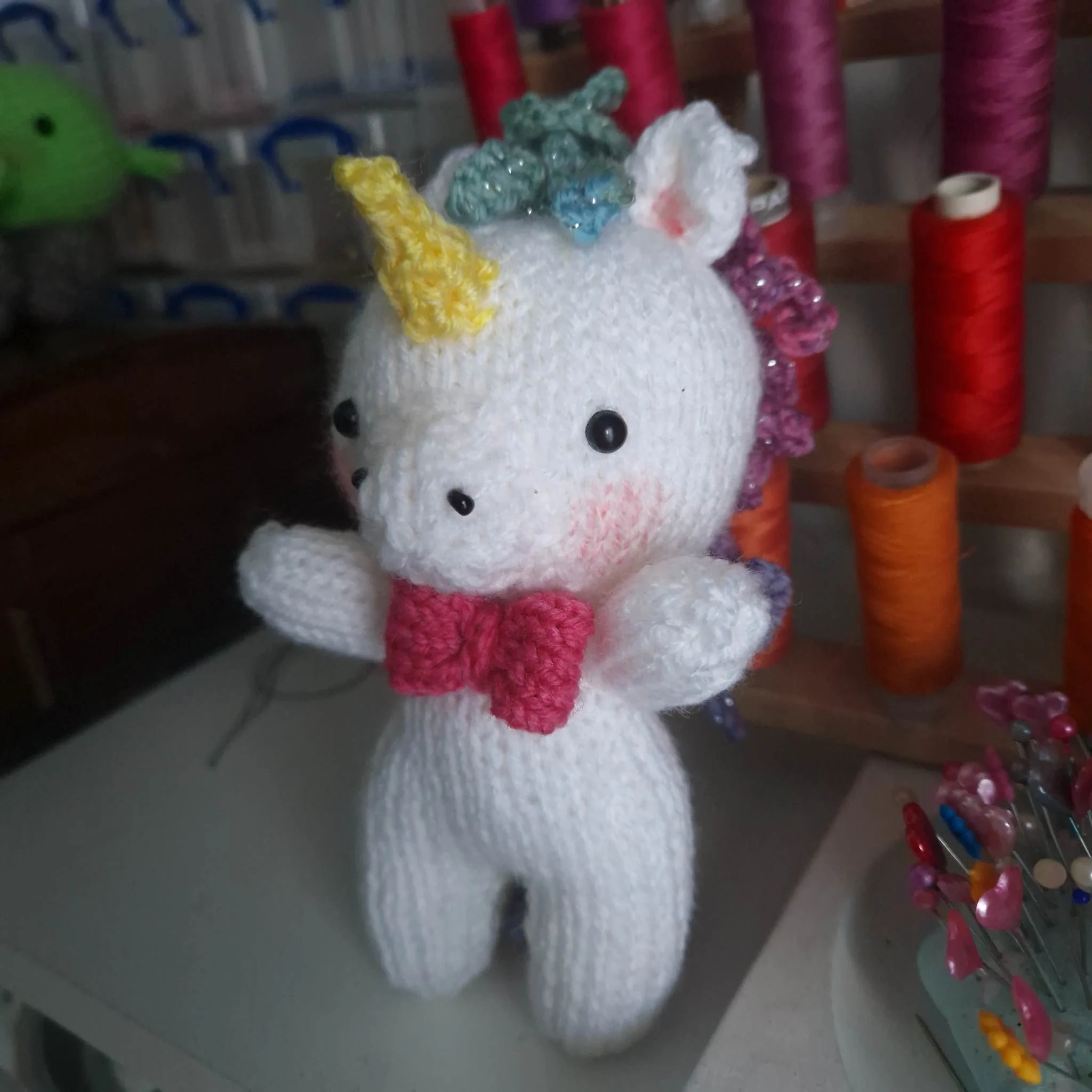 Cute Baby Unicorn Knitting Pattern – Easy Flat-Knit Unicorn Toy PDF, Beginner Friendly